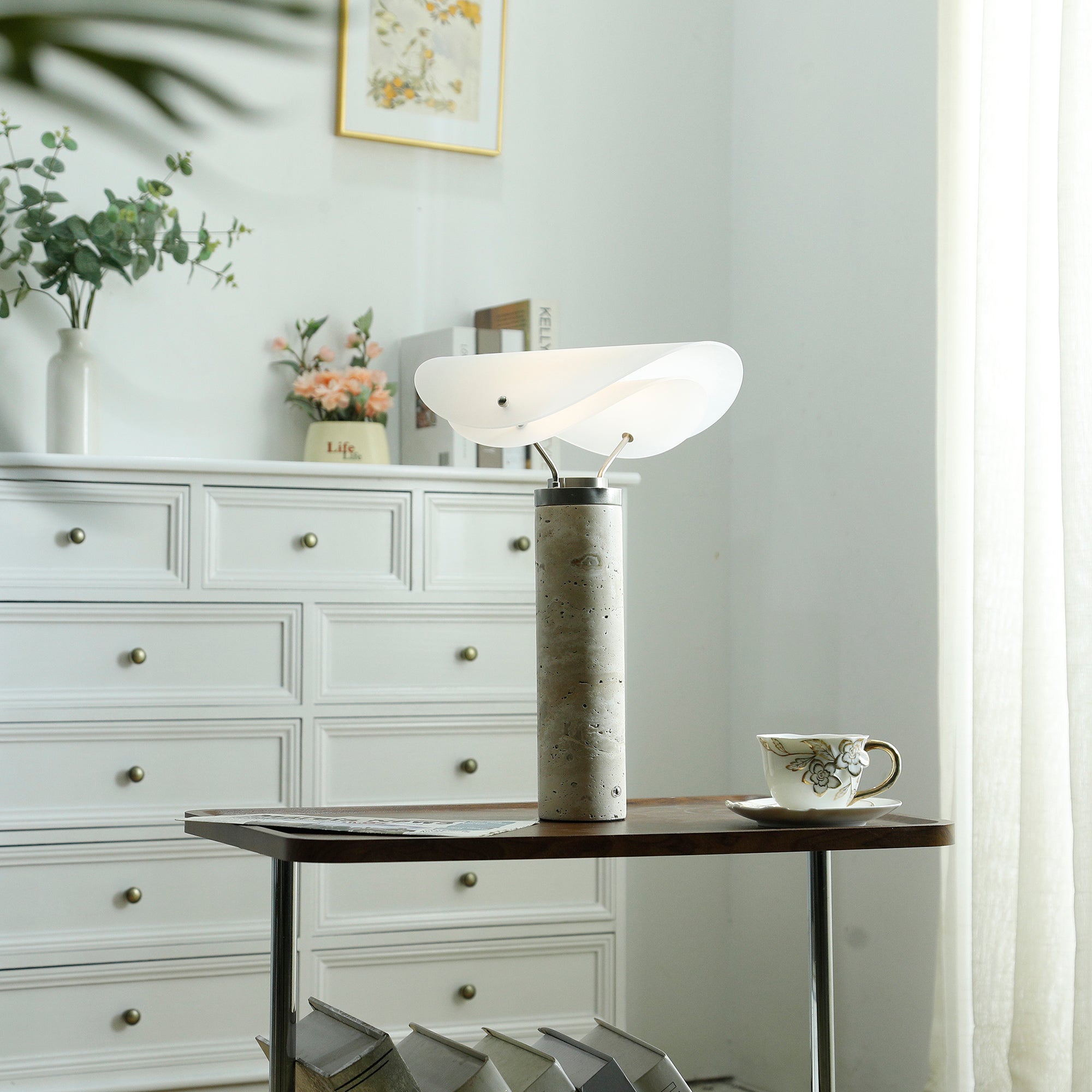 Sompex Marble Table Lamp - Lamp Copper
