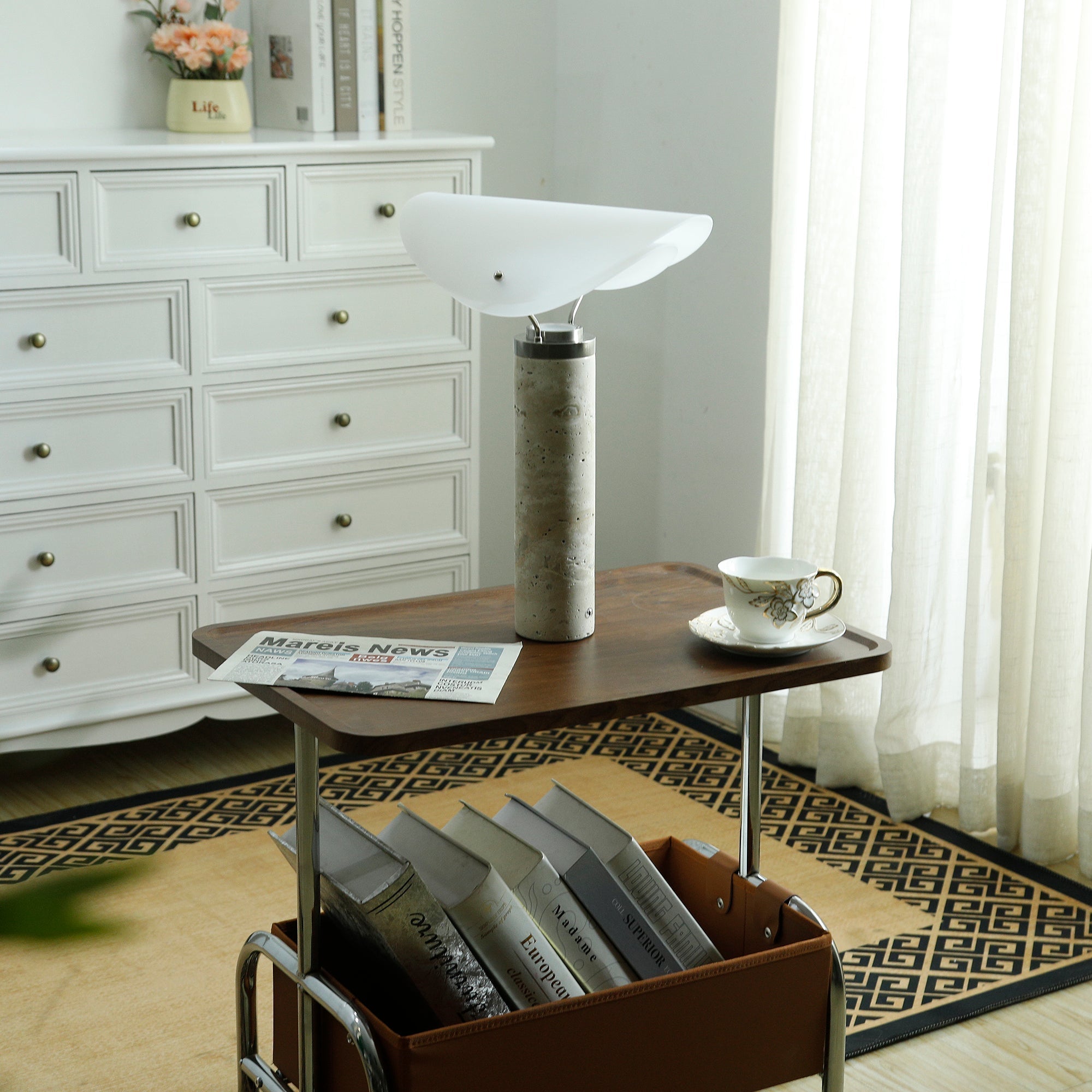 Sompex Marble Table Lamp - Lamp Copper
