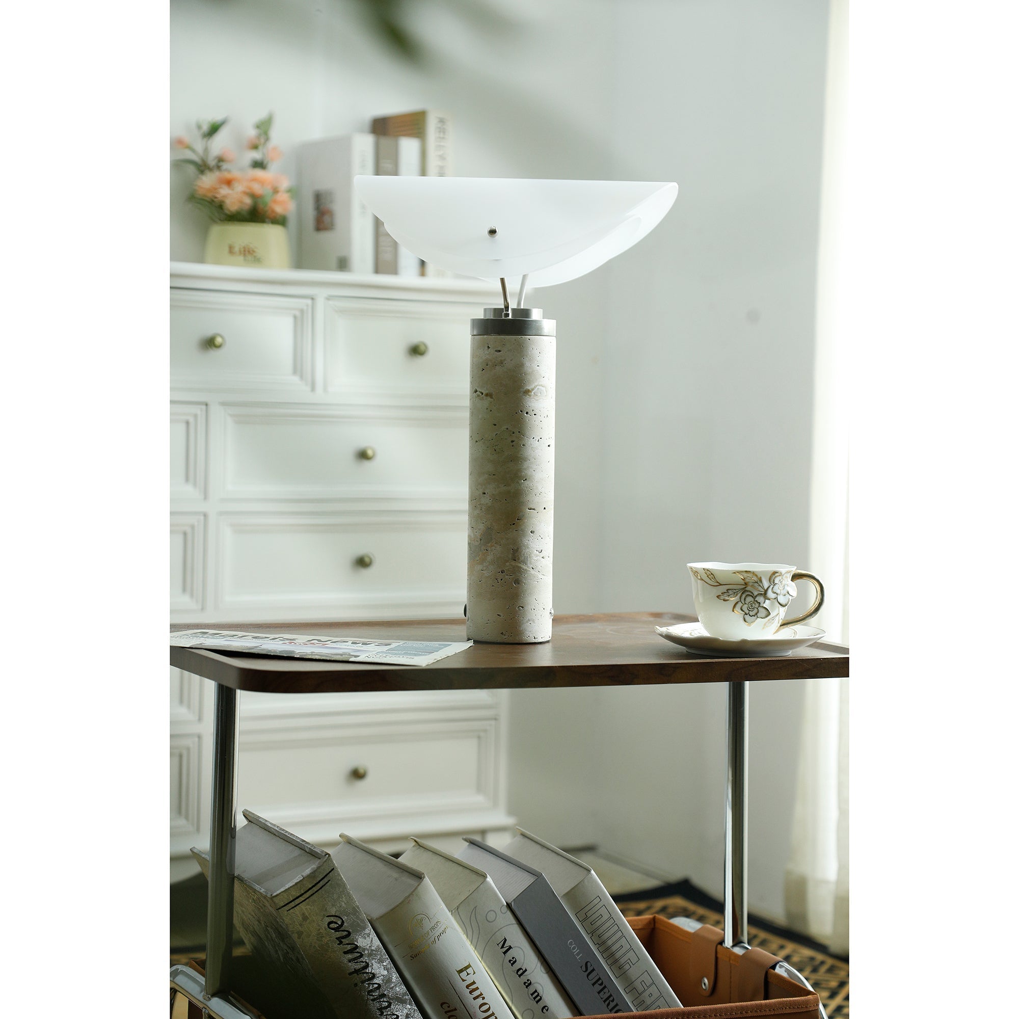 Sompex Marble Table Lamp - Lamp Copper