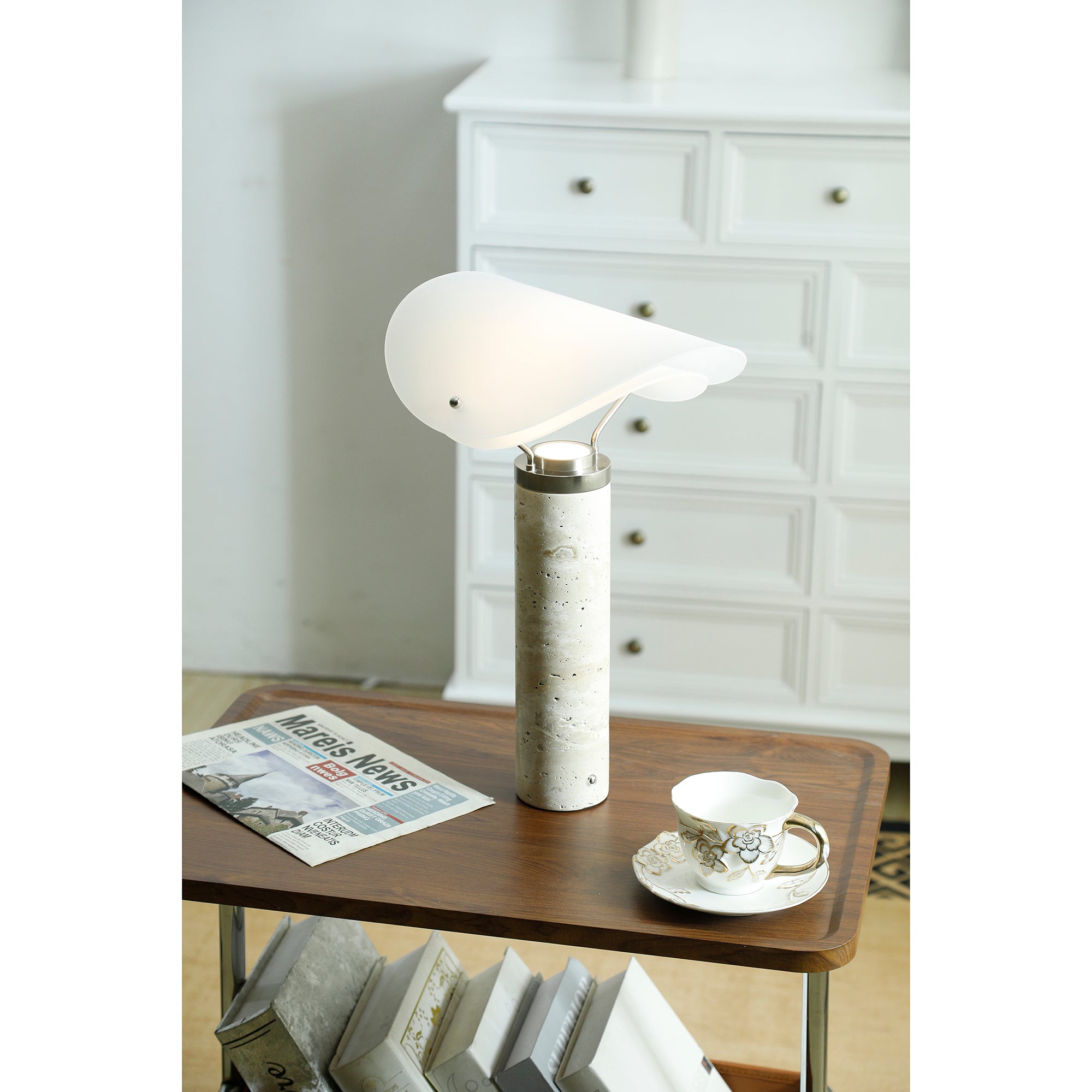 Sompex Marble Table Lamp - Lamp Copper