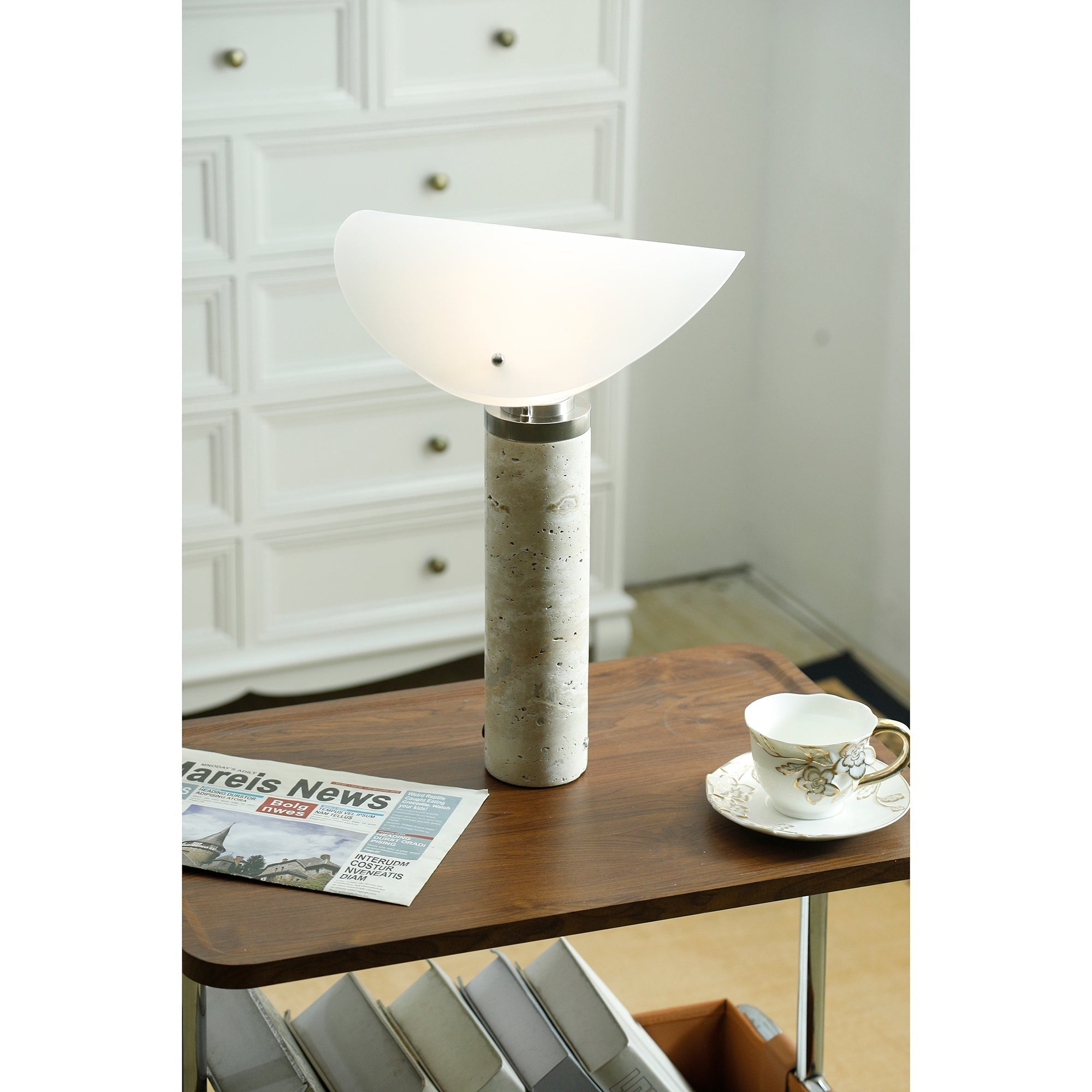 Sompex Marble Table Lamp - Lamp Copper