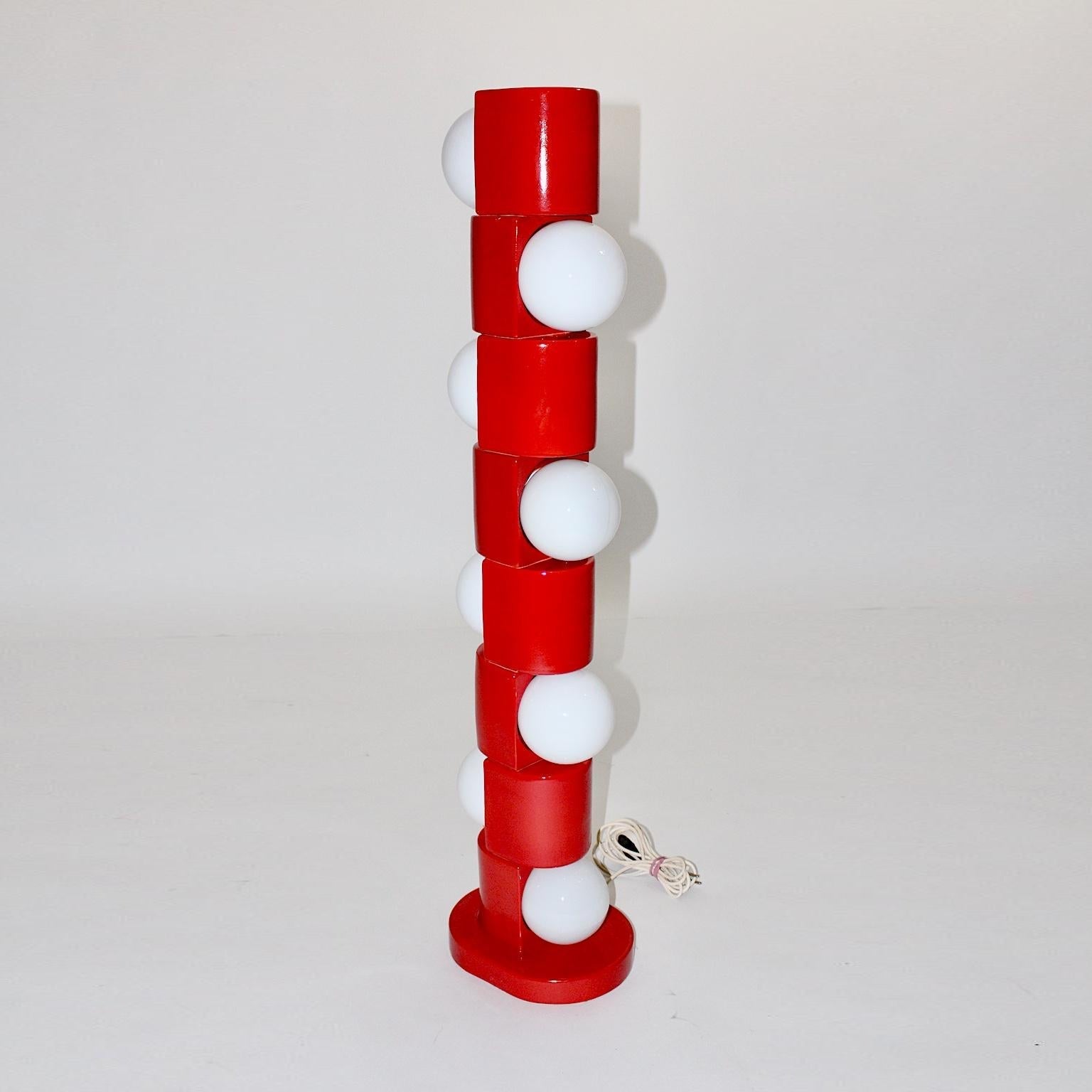 Space Age Totem Floor Lamp - Lamp Copper