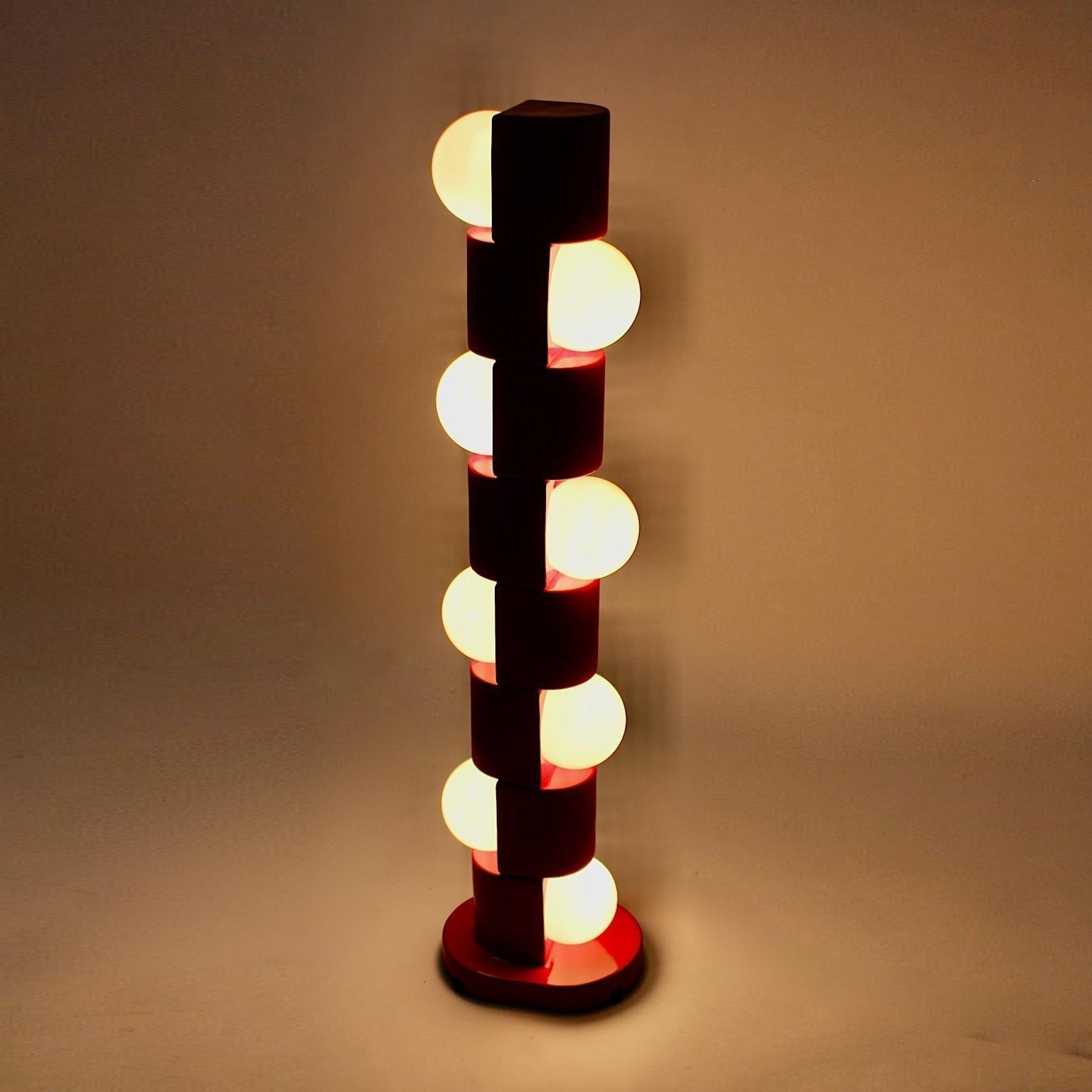 Space Age Totem Floor Lamp - Lamp Copper