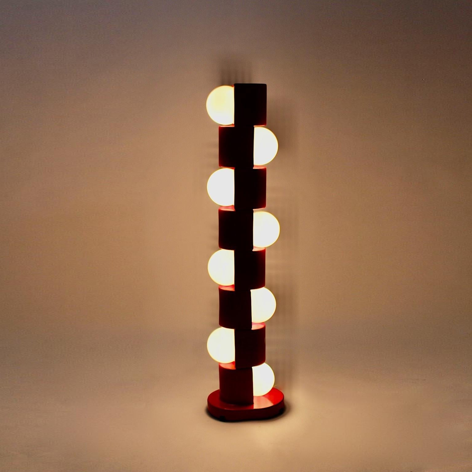 Space Age Totem Floor Lamp - Lamp Copper