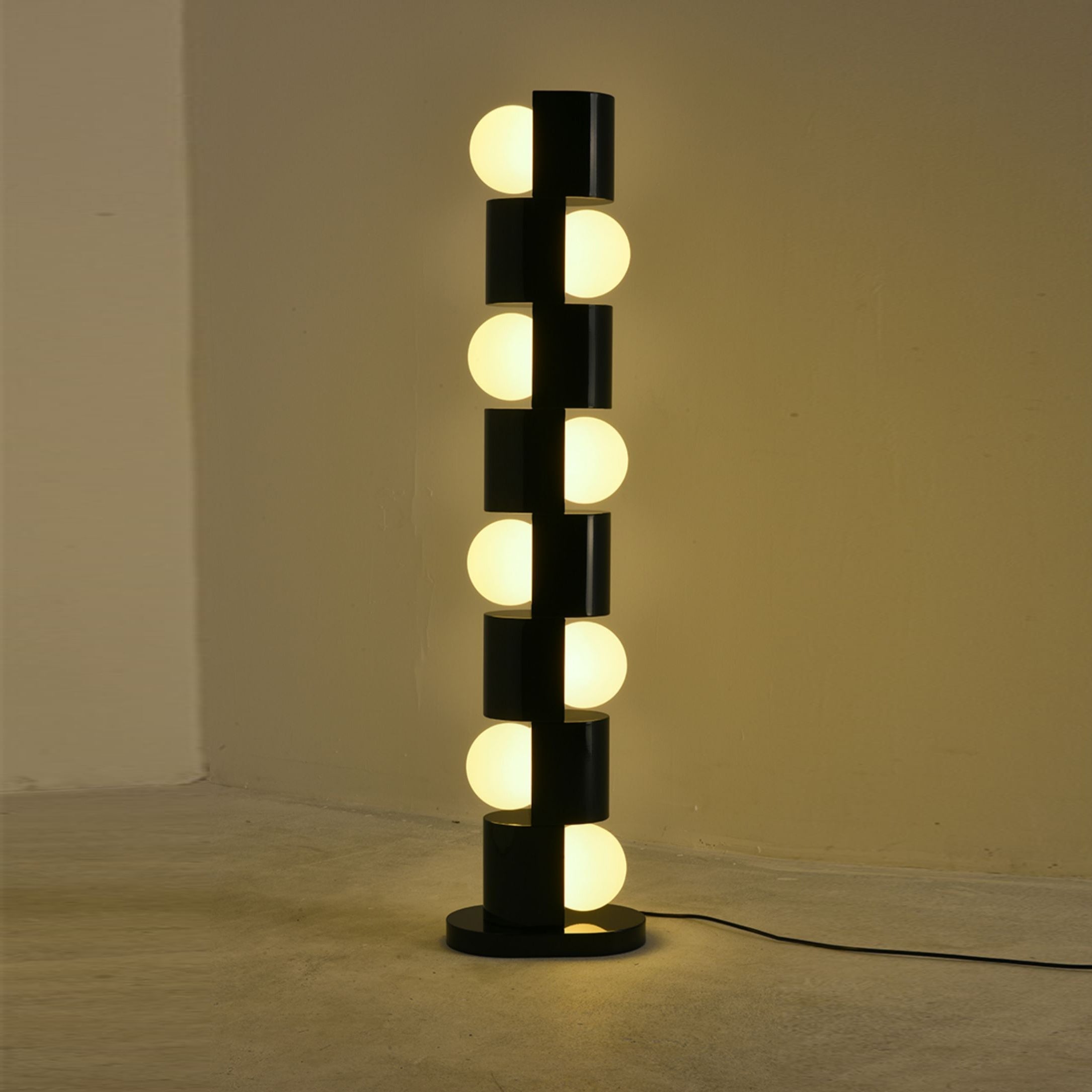 Space Age Totem Floor Lamp - Lamp Copper