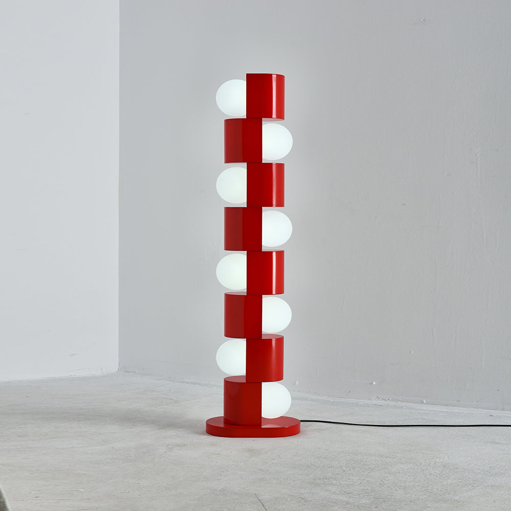 Space Age Totem Floor Lamp - Lamp Copper