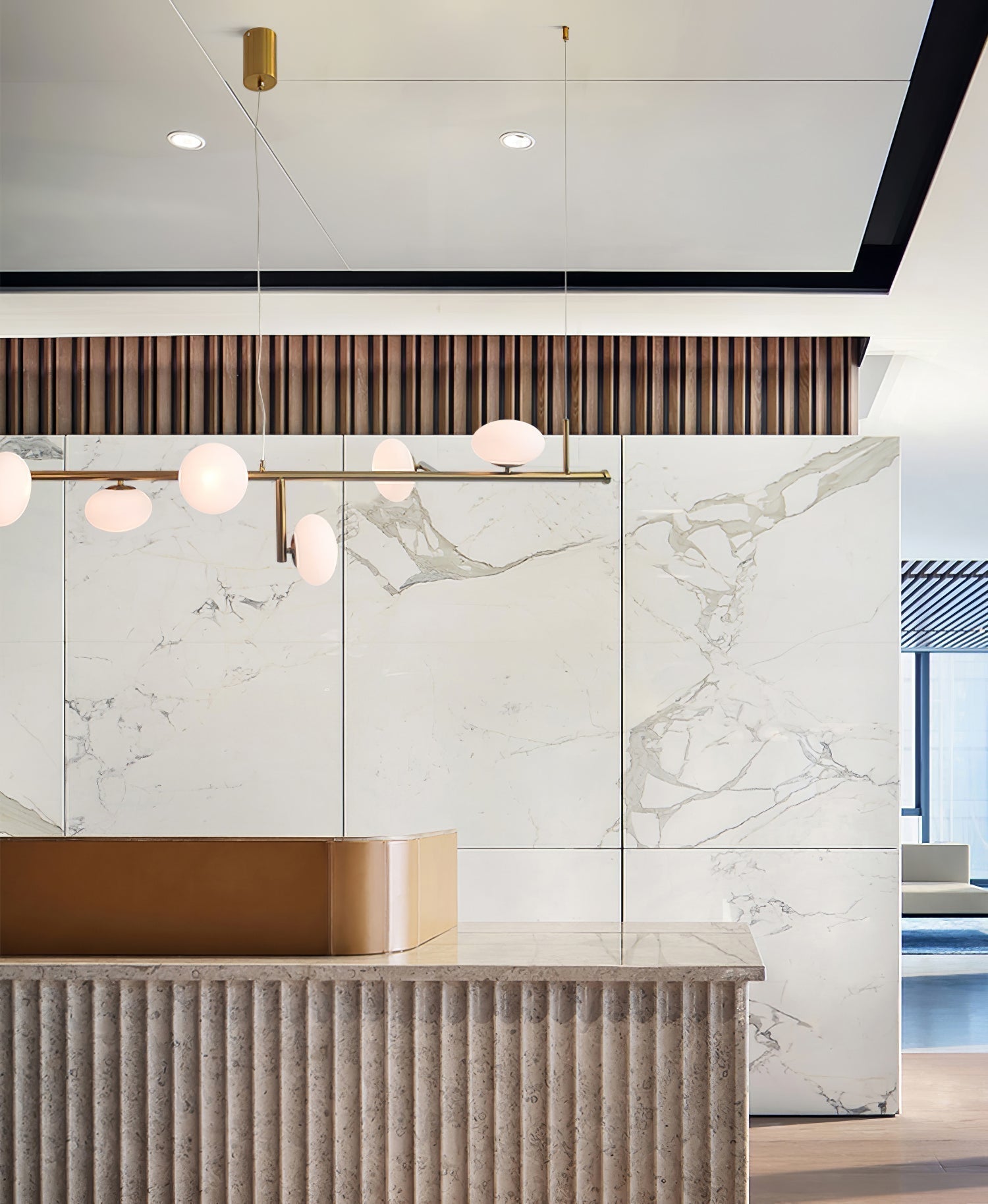 Balance Modern Glass Chandelier - Blowlighting