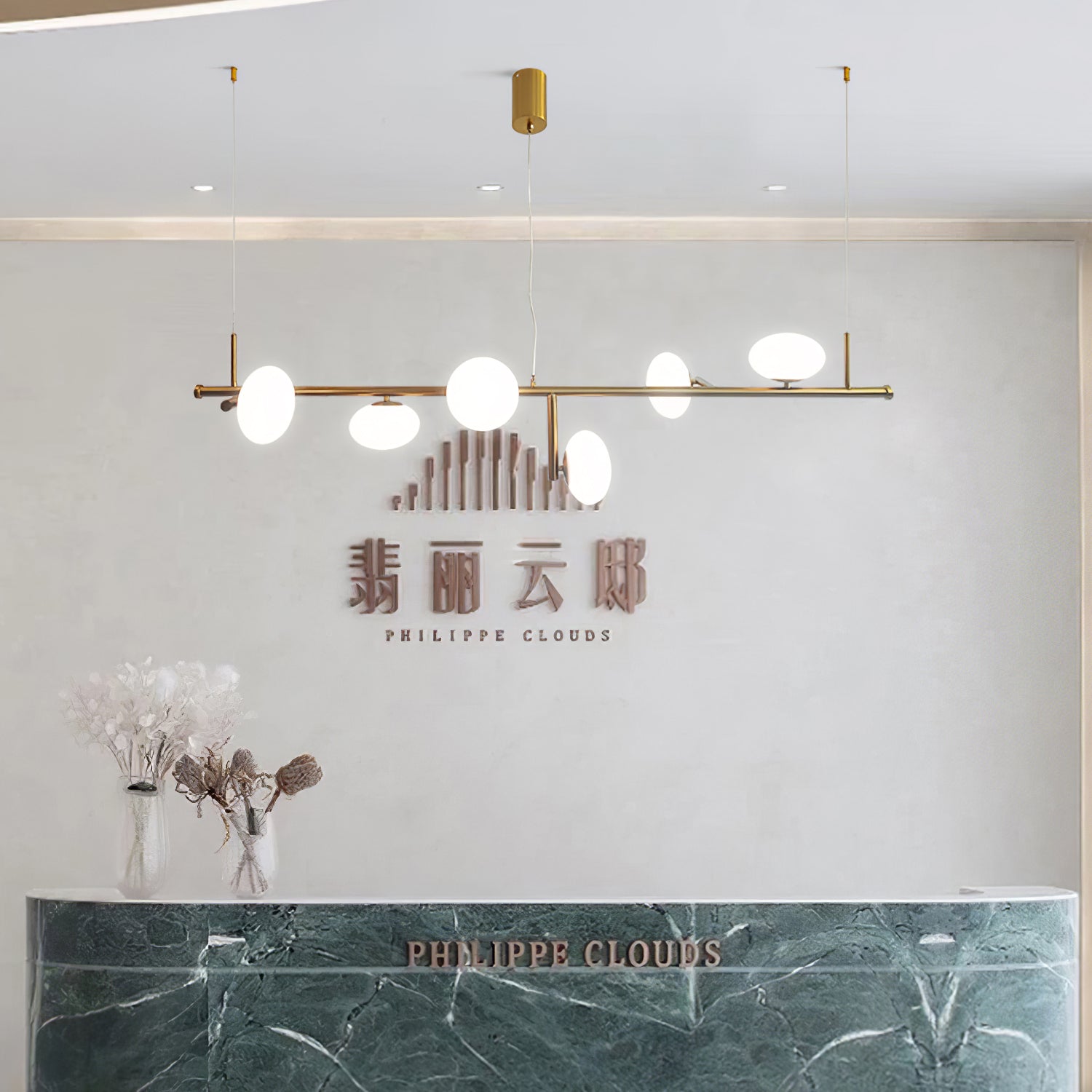 Balance Modern Glass Chandelier - Blowlighting