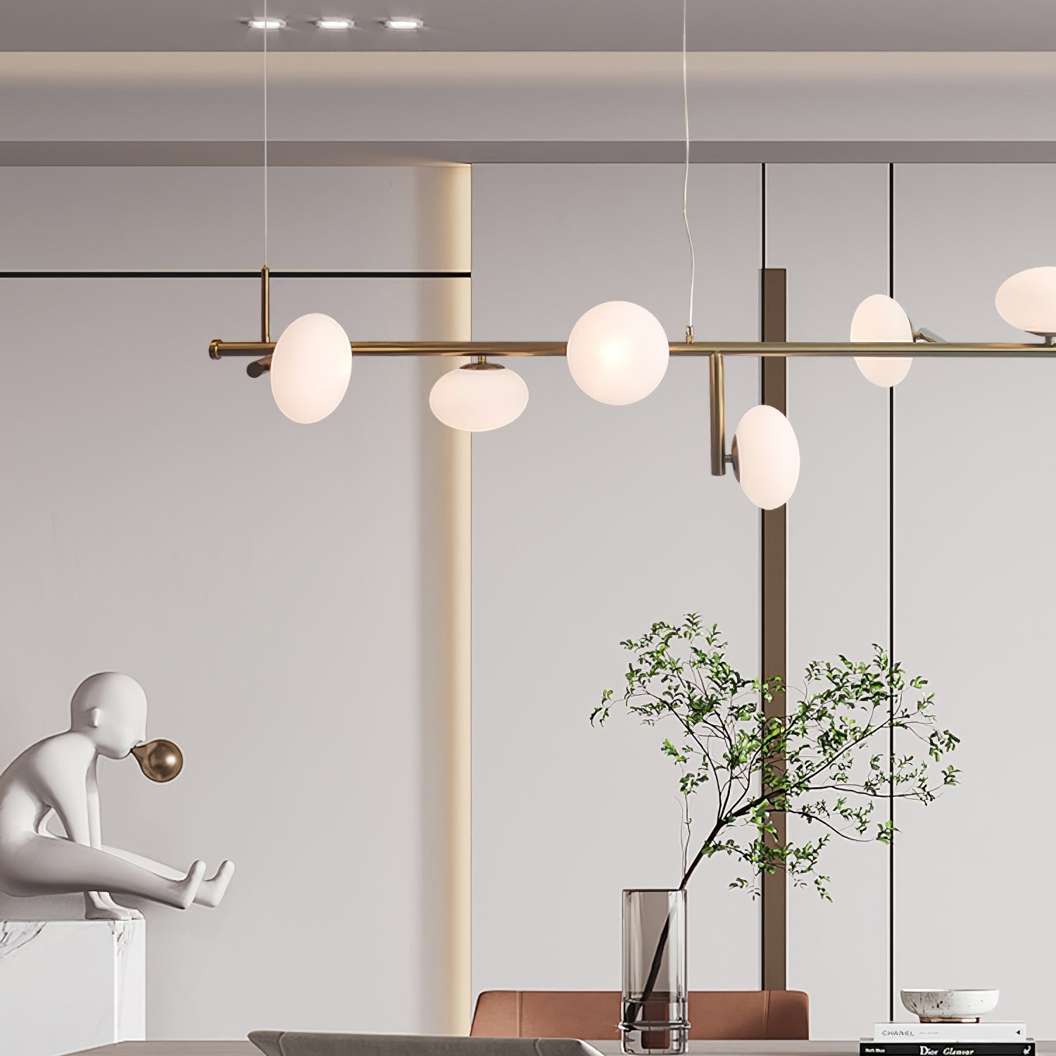 Balance Modern Glass Chandelier - Blowlighting