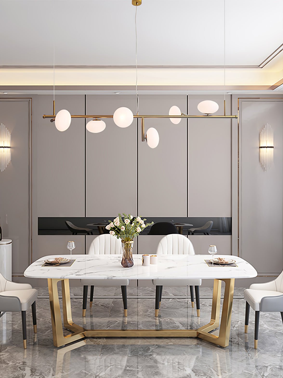 Balance Modern Glass Chandelier - Blowlighting