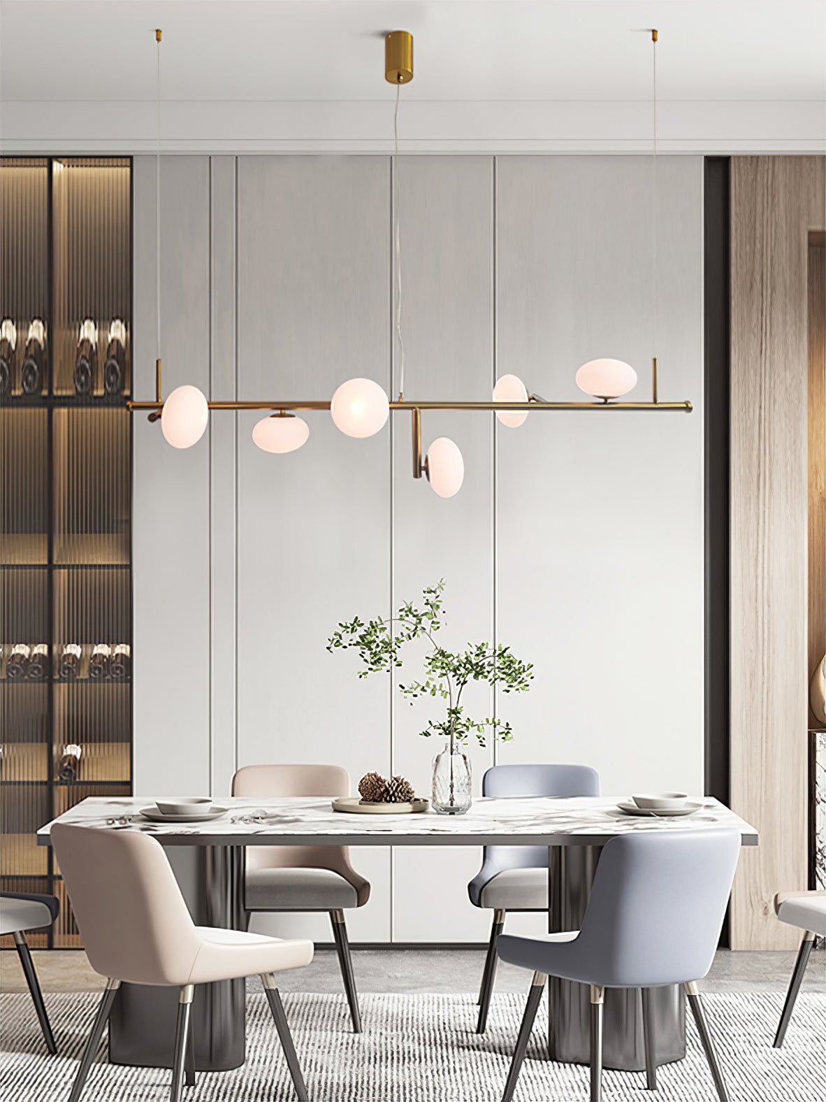 Balance Modern Glass Chandelier - Blowlighting