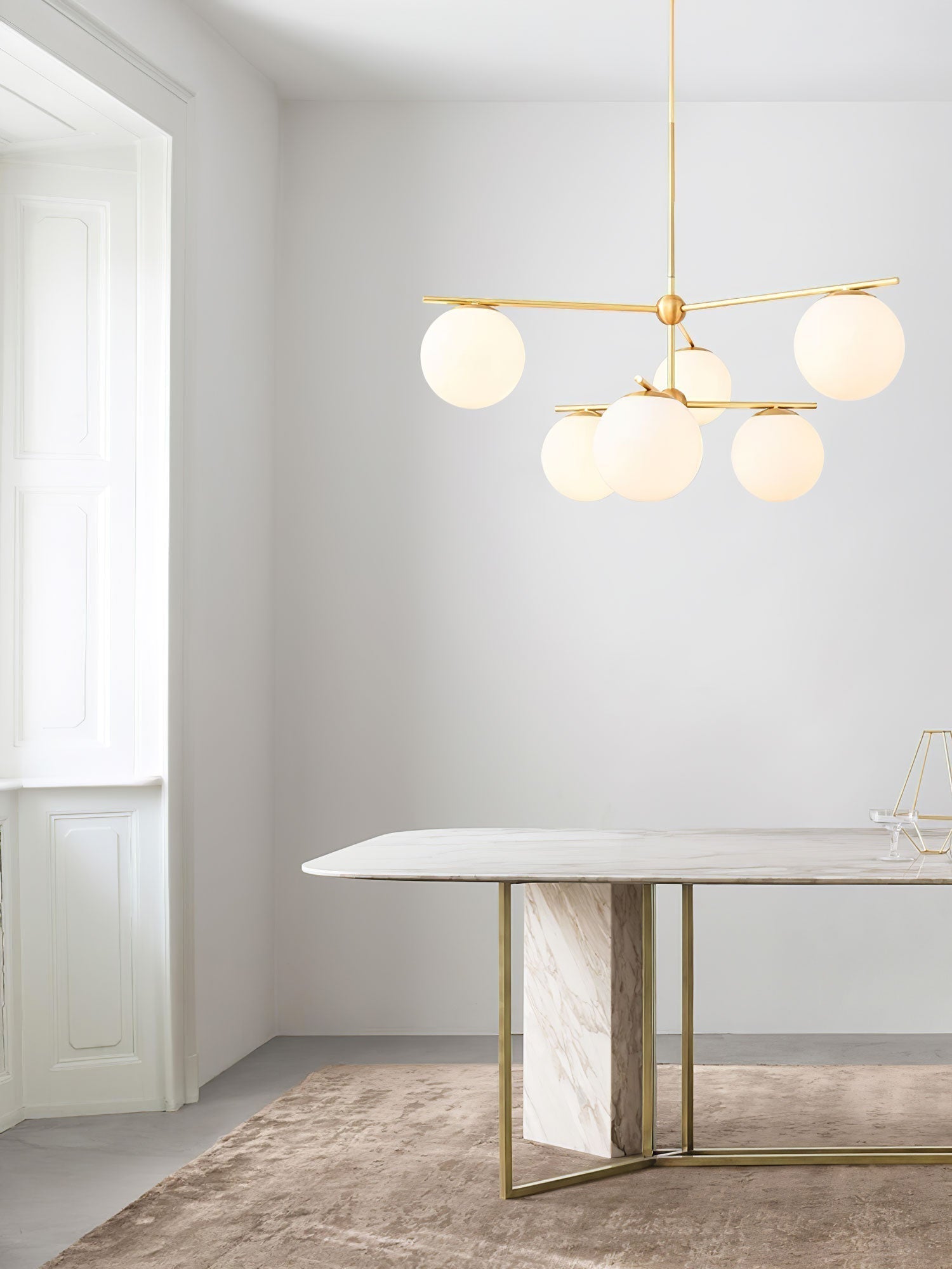 Sphere & Stem Chandelier - Blowlighting