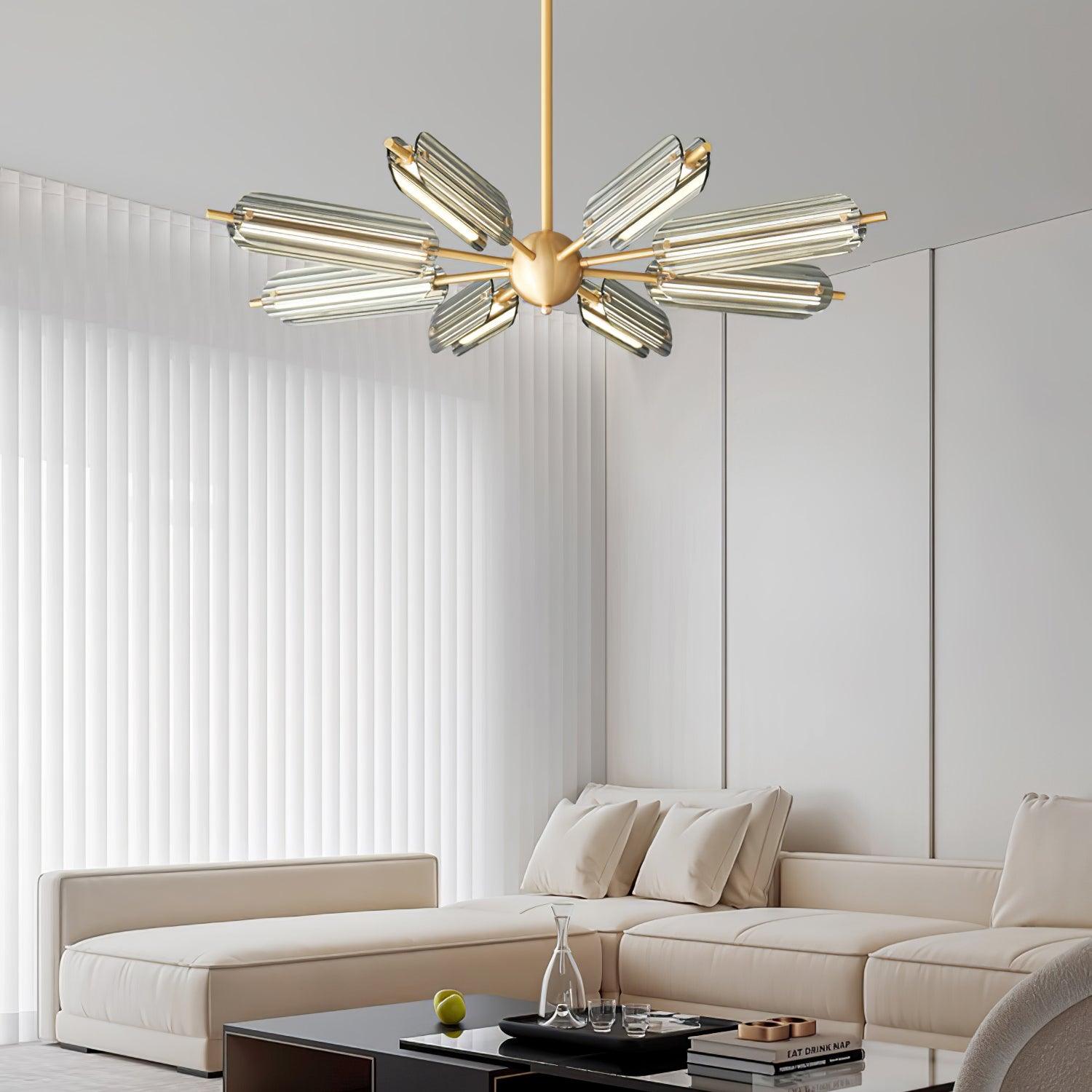 Sputnik Brass Chandelier - Blowlighting
