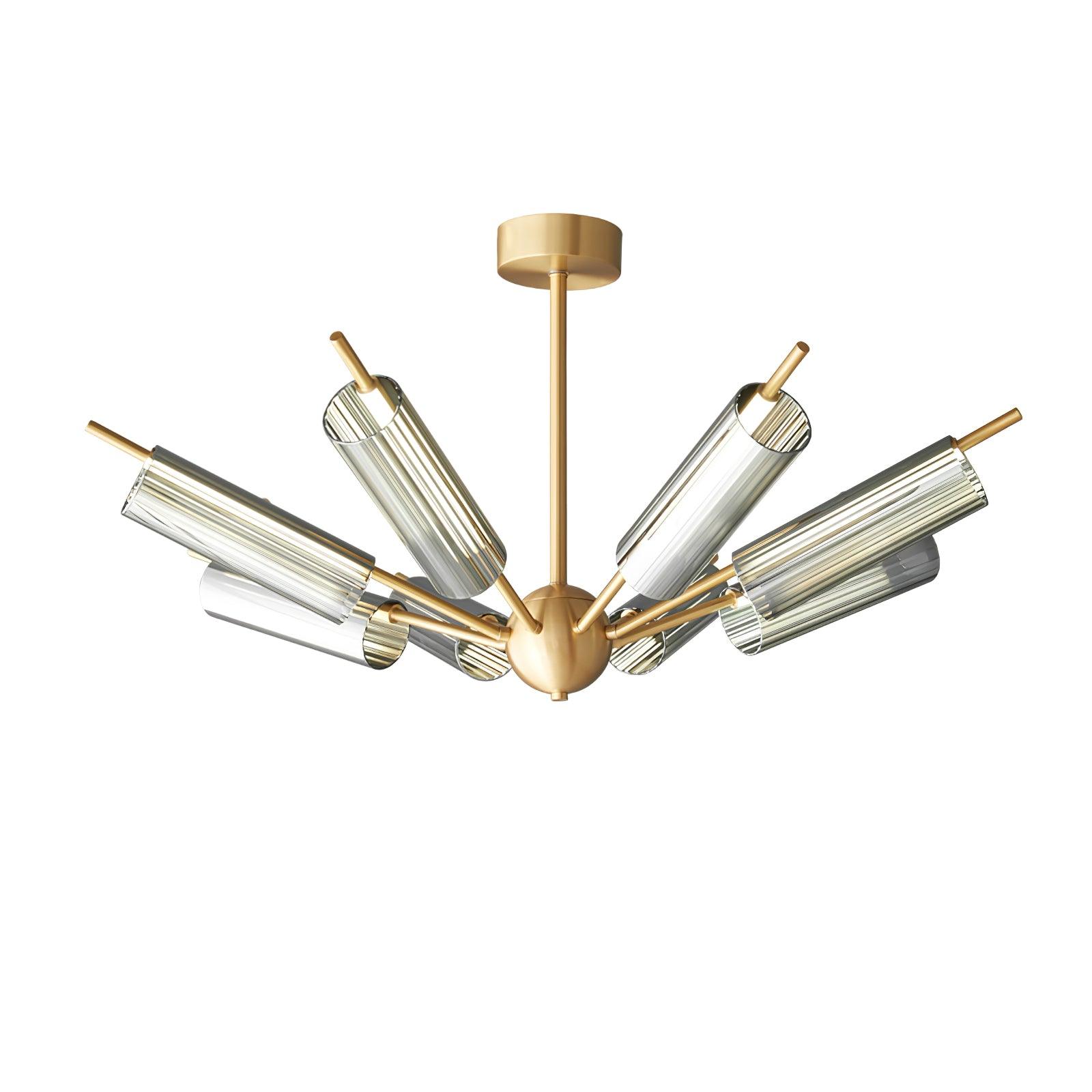 Sputnik Brass Chandelier - Blowlighting
