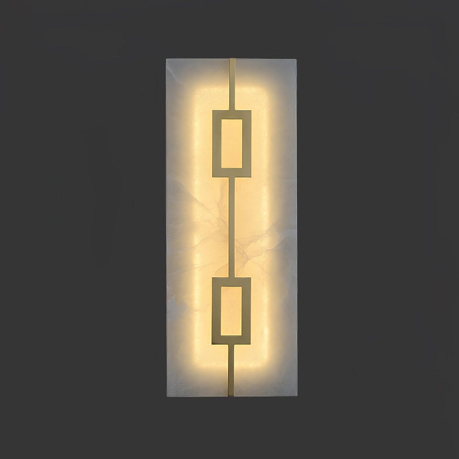 Alvelor Geometric Alabaster Wall Light - Neutralighting