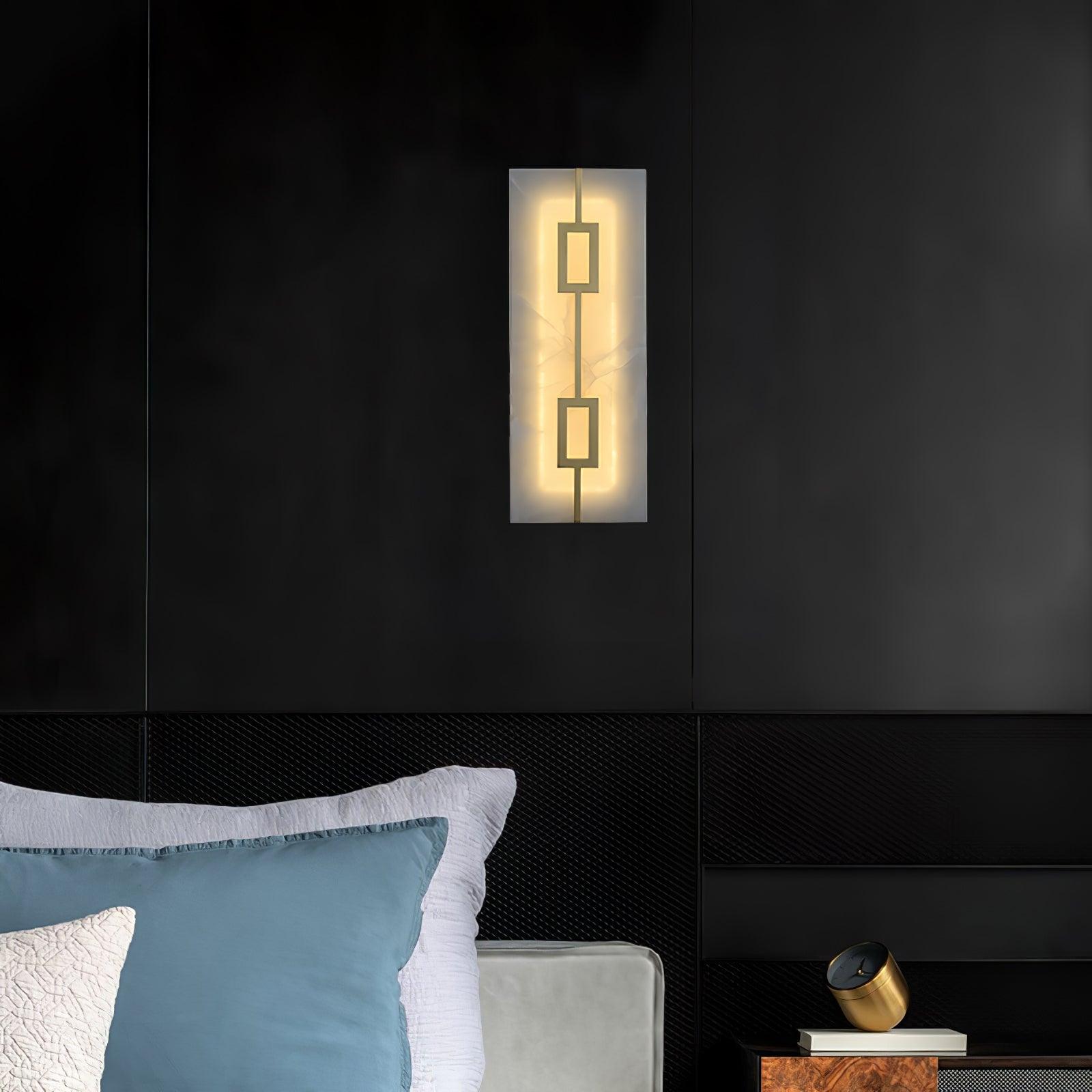 Alvelor Geometric Alabaster Wall Light - Neutralighting