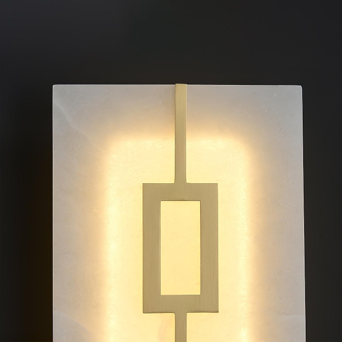 Alvelor Geometric Alabaster Wall Light - Neutralighting