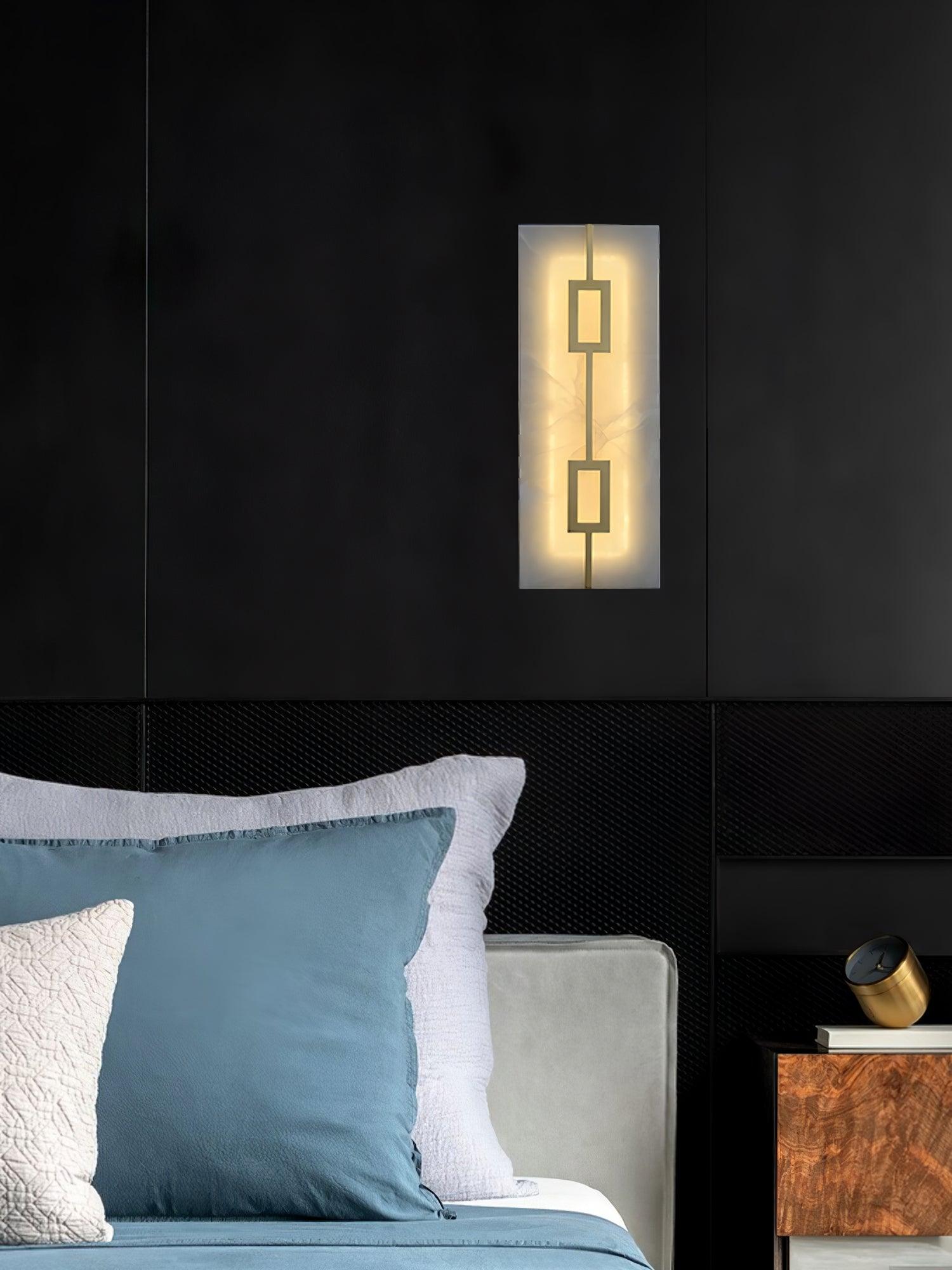 Alvelor Geometric Alabaster Wall Light - Neutralighting