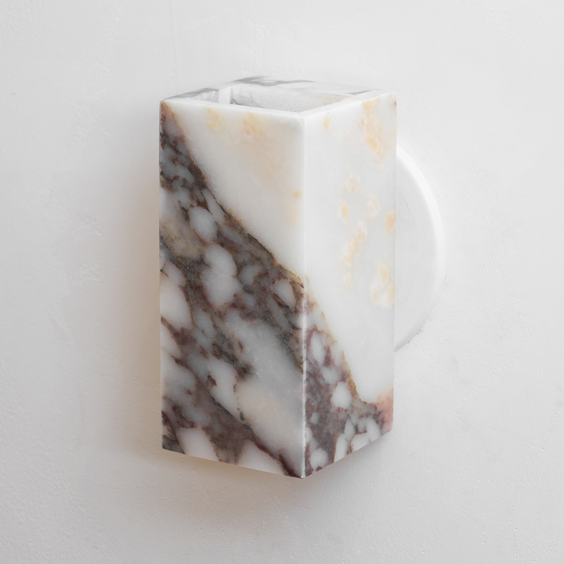 Illaee Modern Minimalist Square Marble Wall Lamp - Lamp Copper