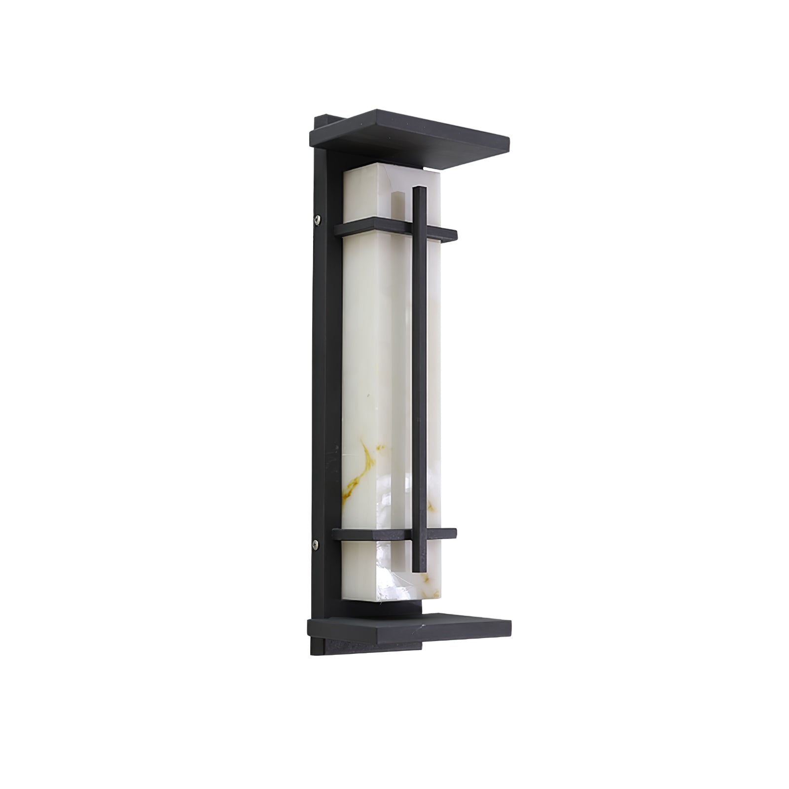 Ray Square Outdoor Wall Light Imitation Alabaster Waterproof - Neutralighting