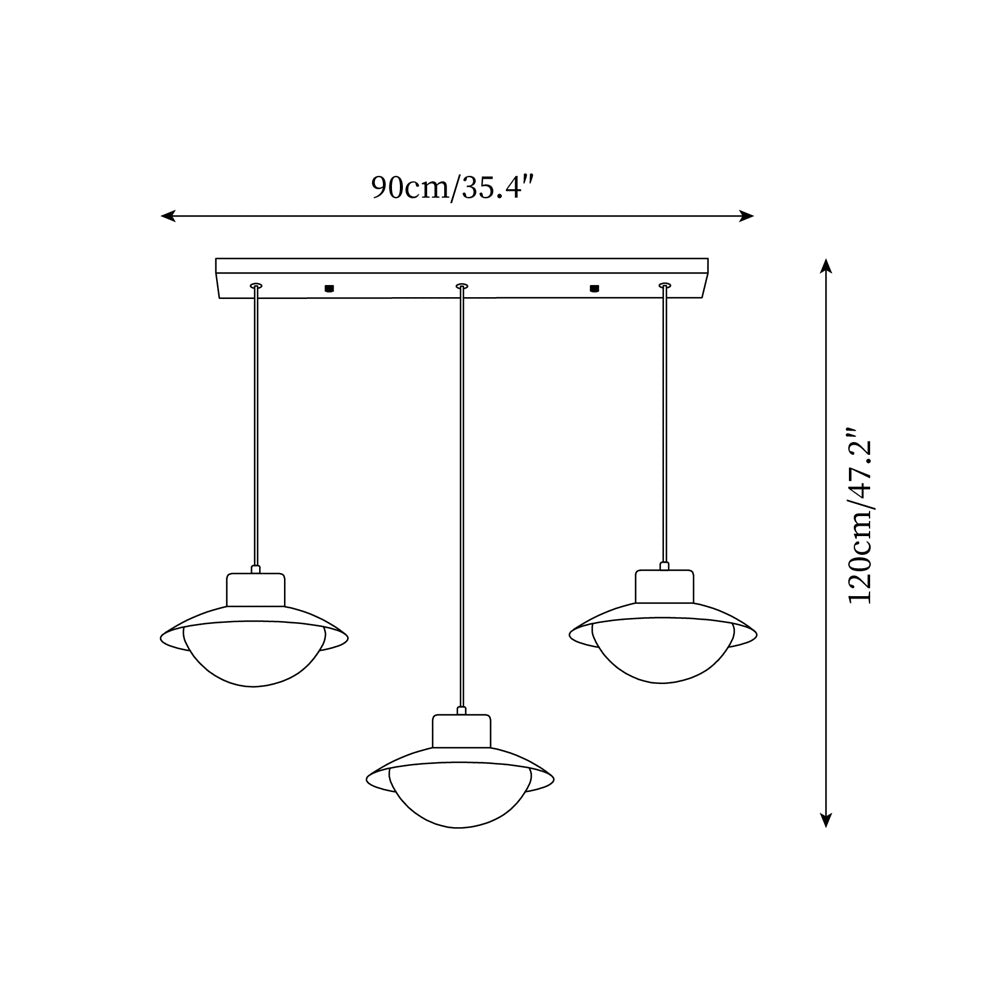 Pendant Lamp Metal and Wood PE Shade Dome Shape Minimalist - Letslighting