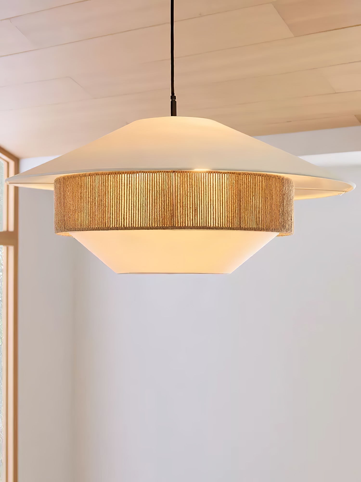 Stevie Woven Pendant Lamp - Blowlighting
