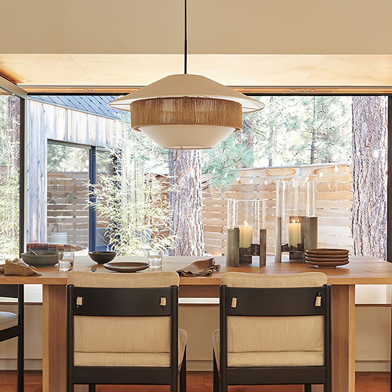 Stevie Woven Pendant Lamp - Blowlighting