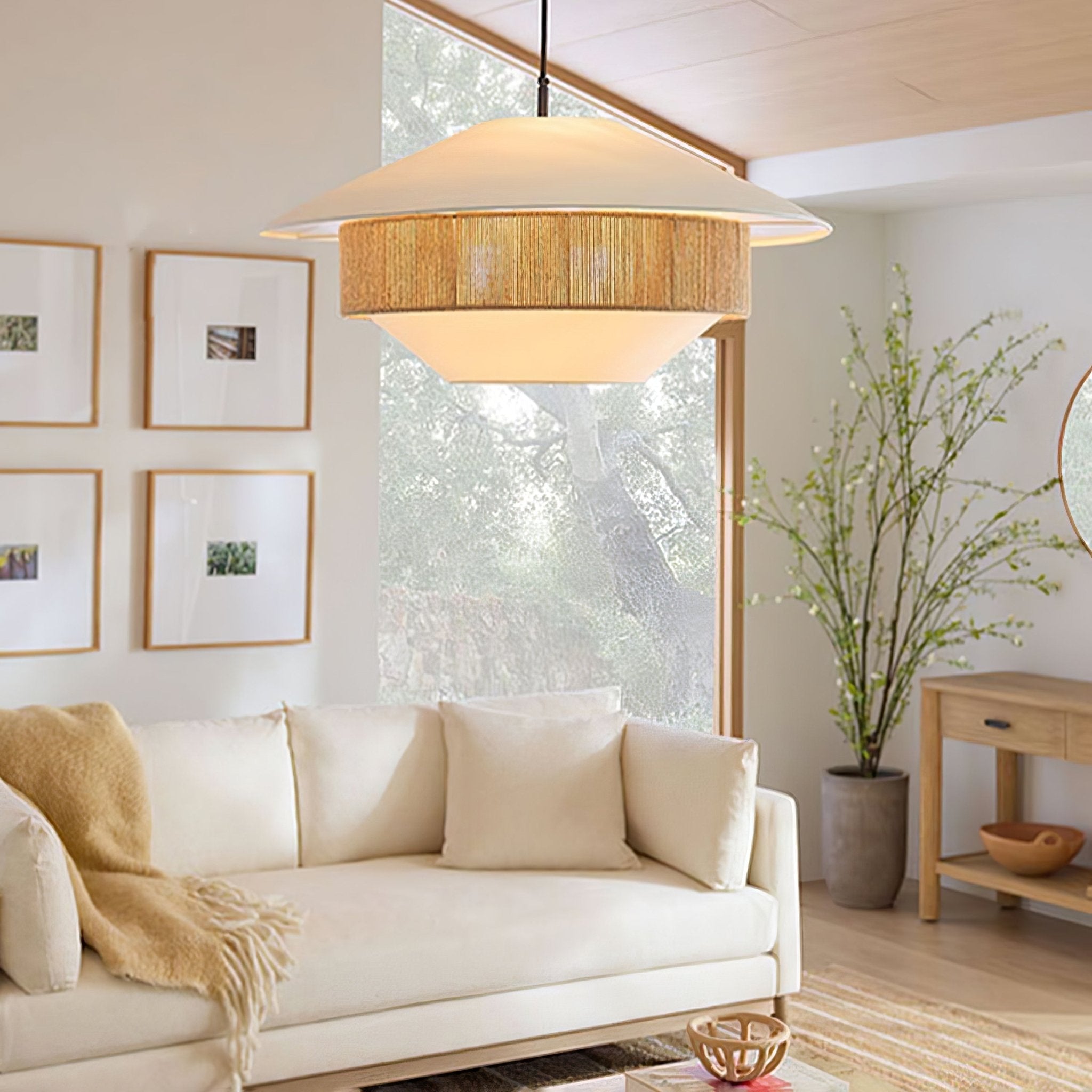 Stevie Woven Pendant Lamp - Blowlighting