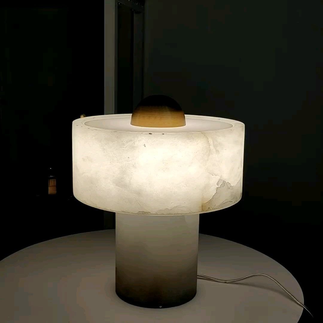 Stone Alabaster Table Light - Lamp Copper