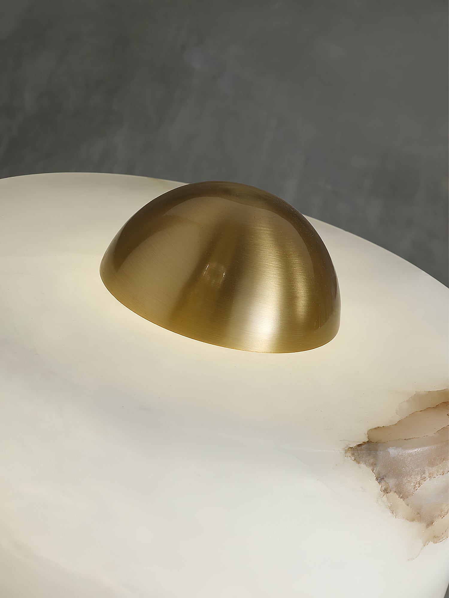 Stone Alabaster Table Light - Lamp Copper