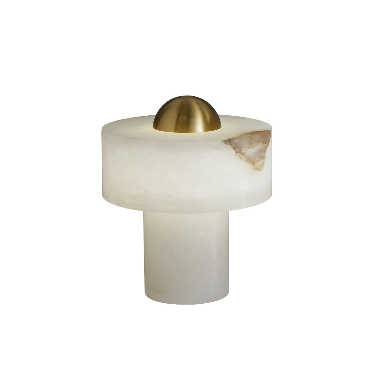 Stone Alabaster Table Light - Lamp Copper