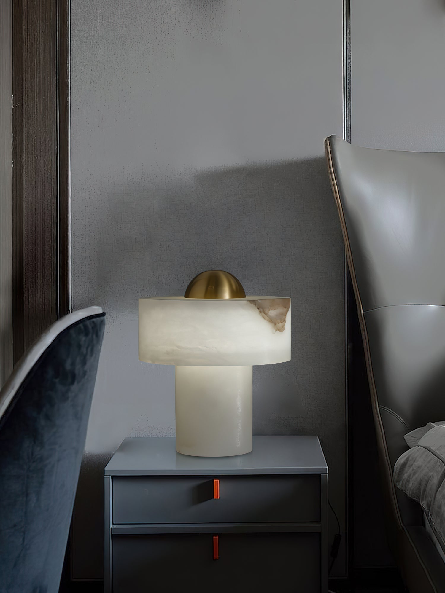 Stone Alabaster Table Light - Lamp Copper
