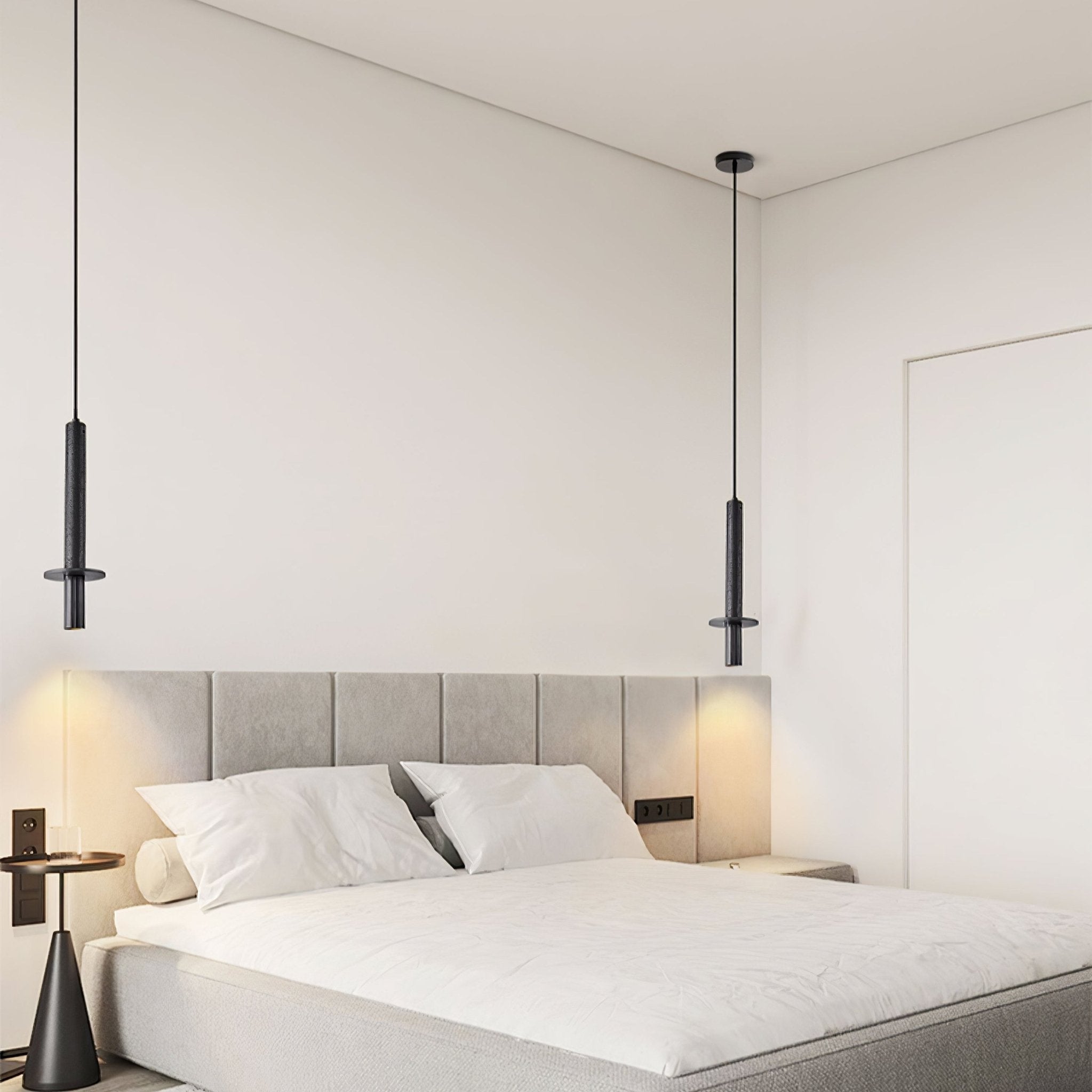 Avdoryra Dual Cylinder Travertine Pendant Light - Neutralighting