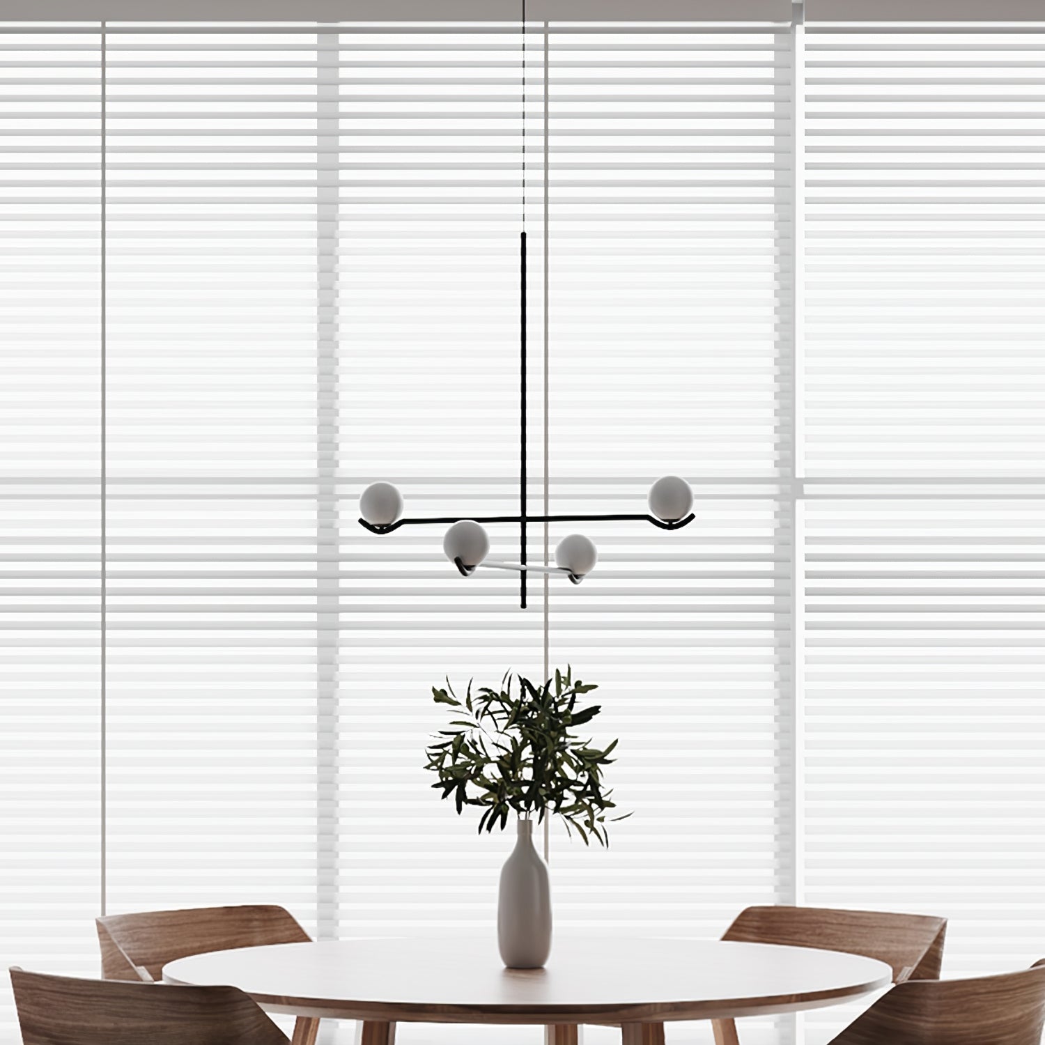 Fayno White Globe Chandelier - Letslighting