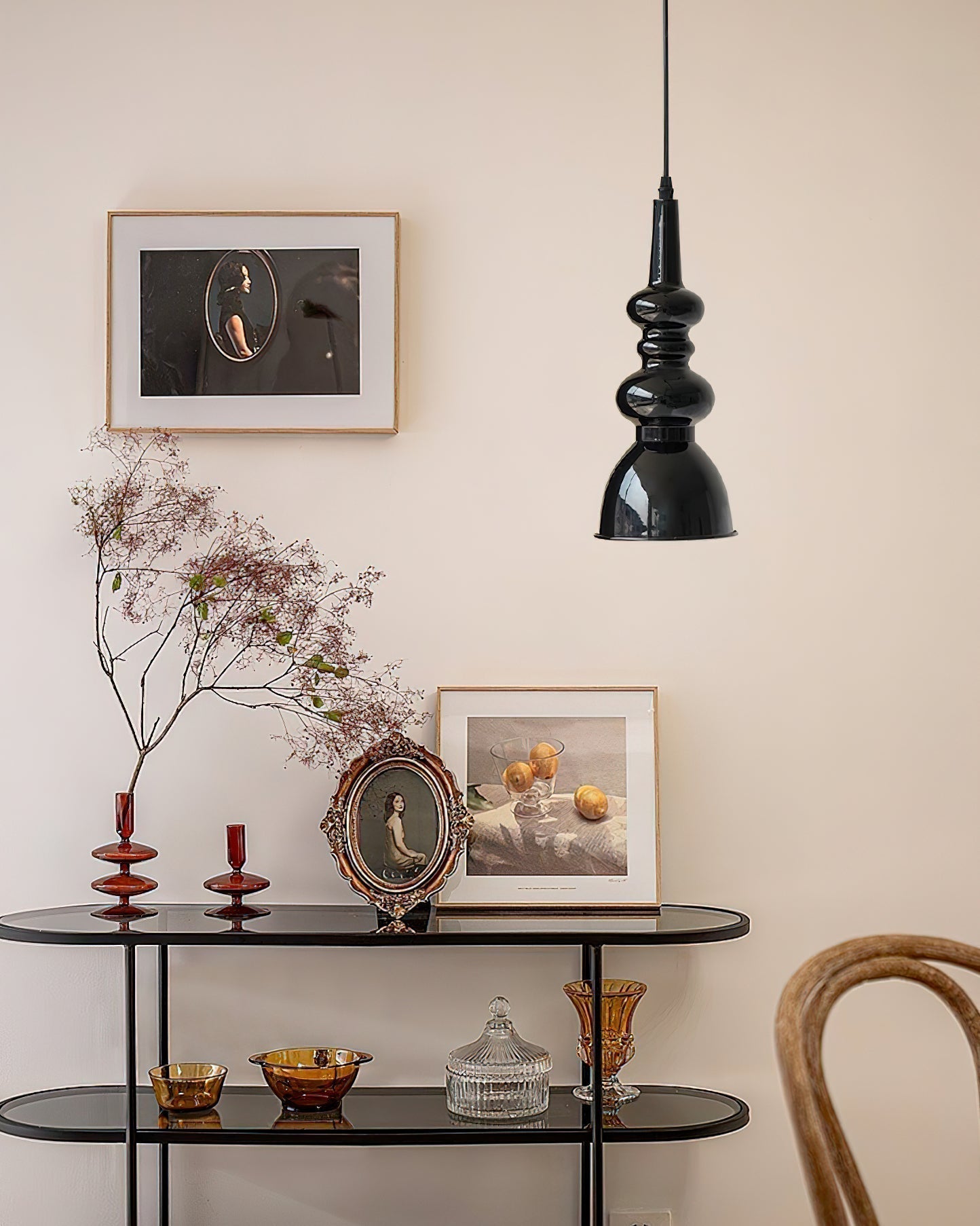Svelte Noir Pendant Light - Blowlighting