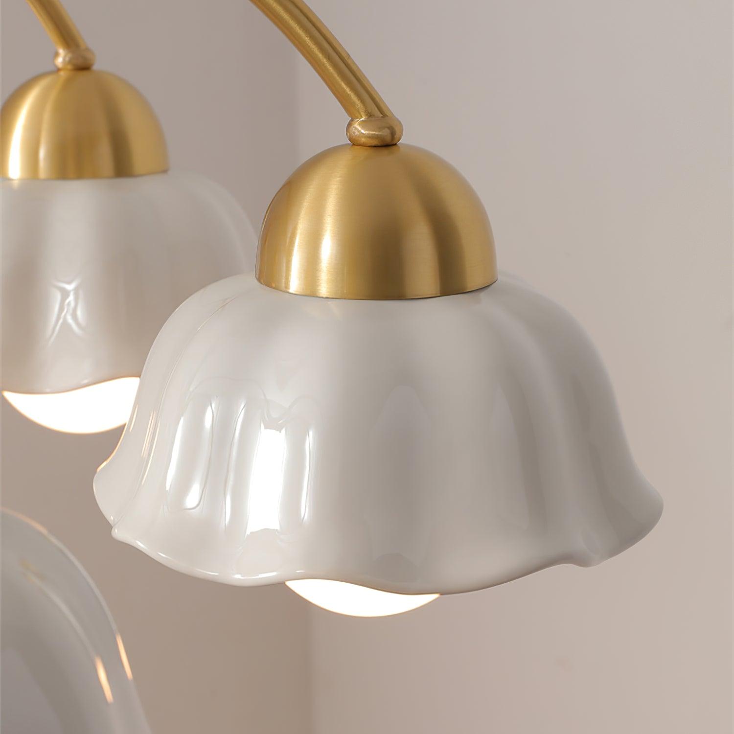 Olivia Lampadari Floreali in Legno e Ceramica