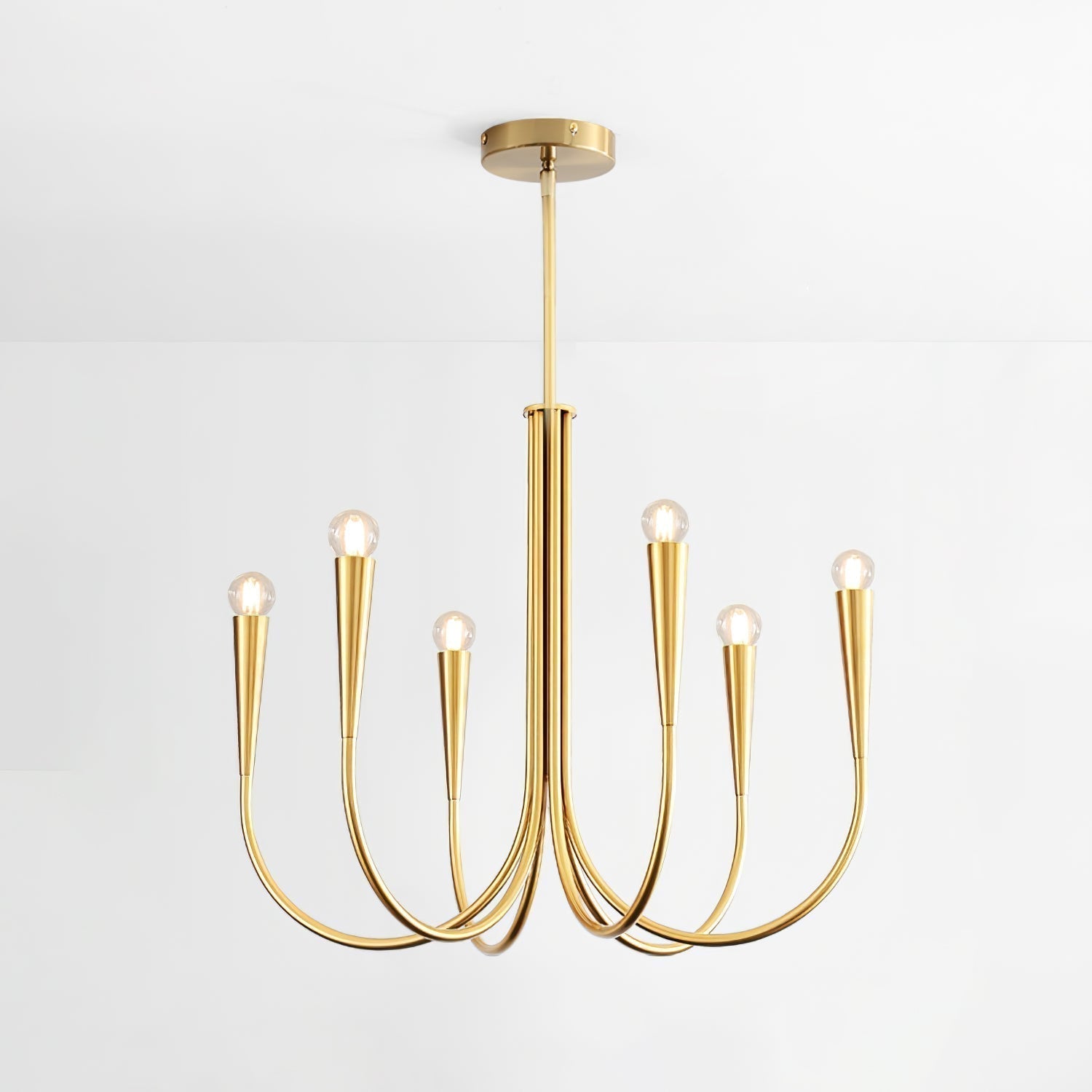 Swoop Arm Chandelier - Blowlighting