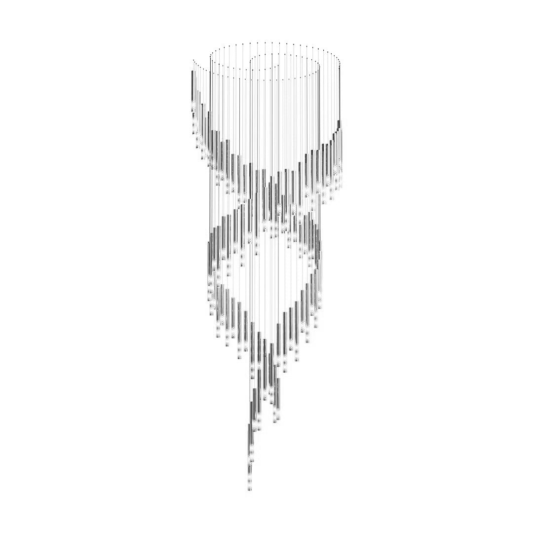 Ovynira Gold Rod Chandelier - Blowlighting