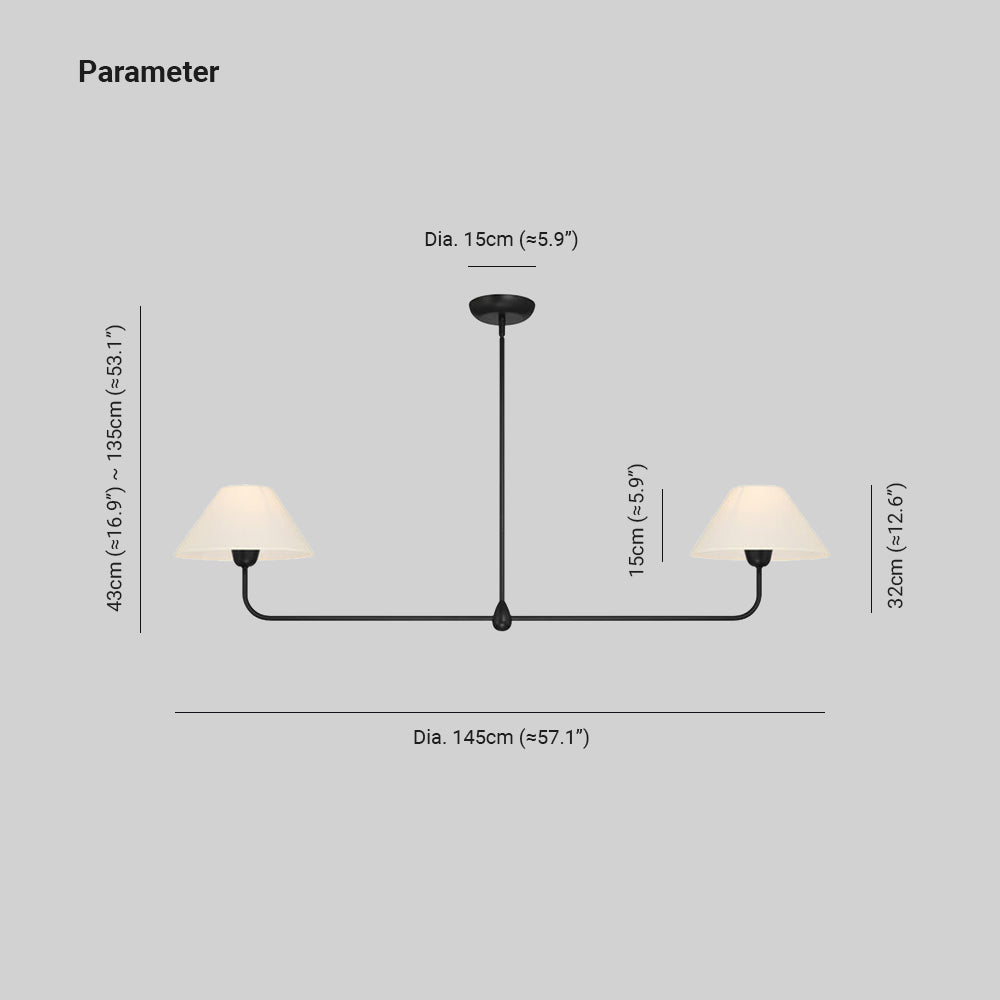 Silva Lampadario Moderno a LED in Metallo Nero Soggiorno Camera da letto