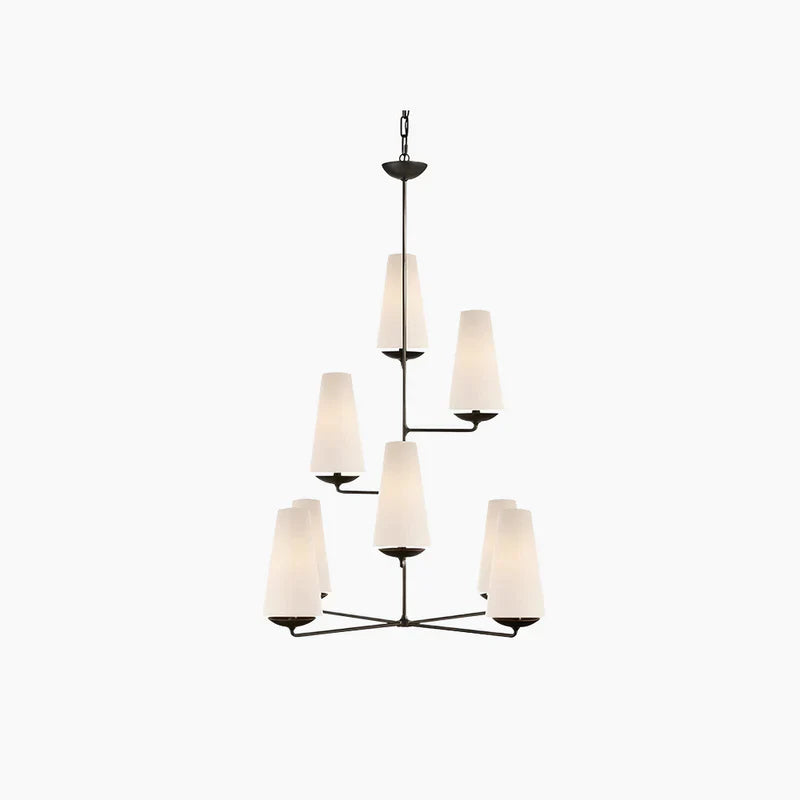 Alessio Design Lampadari LED Bianco Nero Metall Camera da Letto Cucina