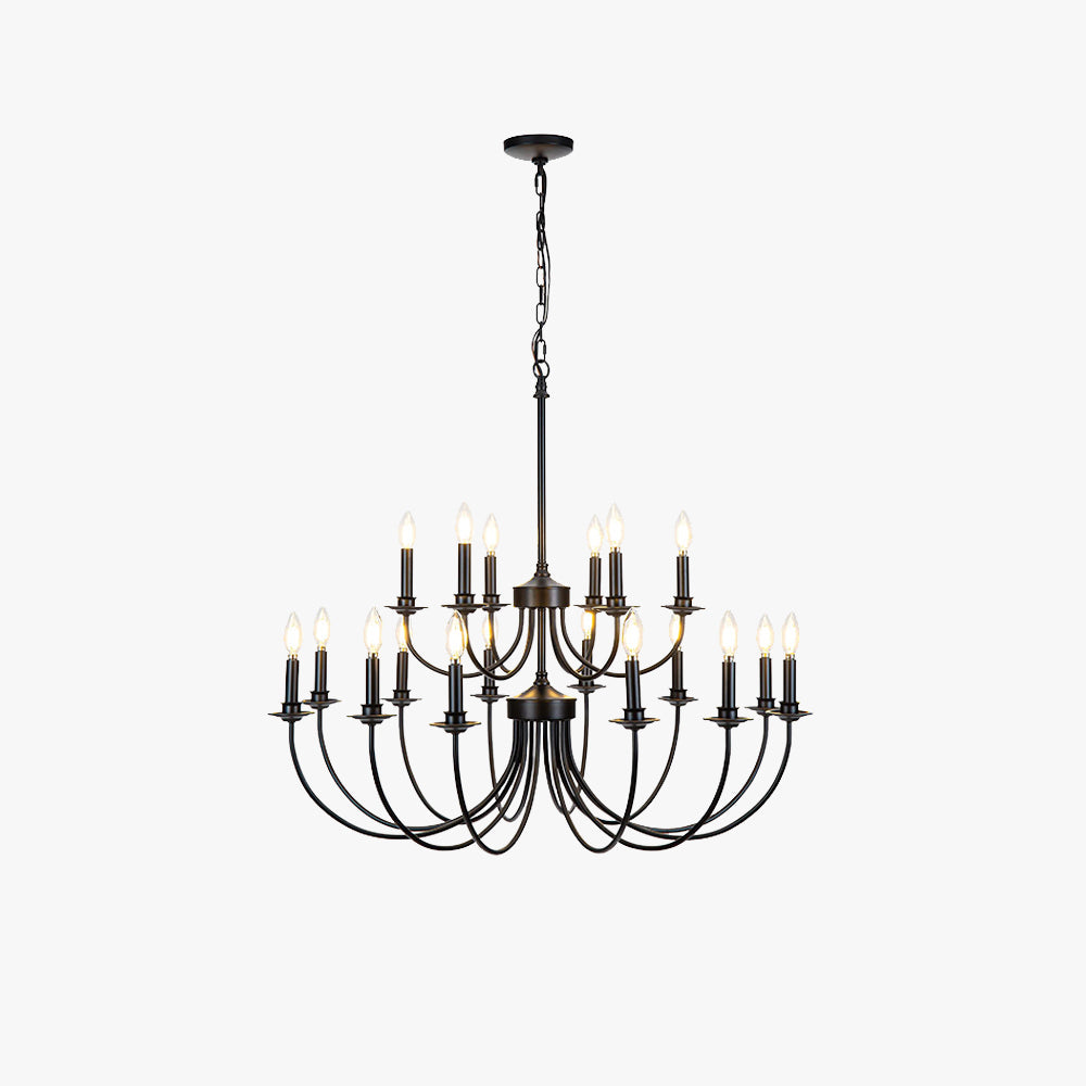 Silva Lampadari a LED in Metallo Nero per Camera da Letto, Soggiorno e Sala da Pranzo