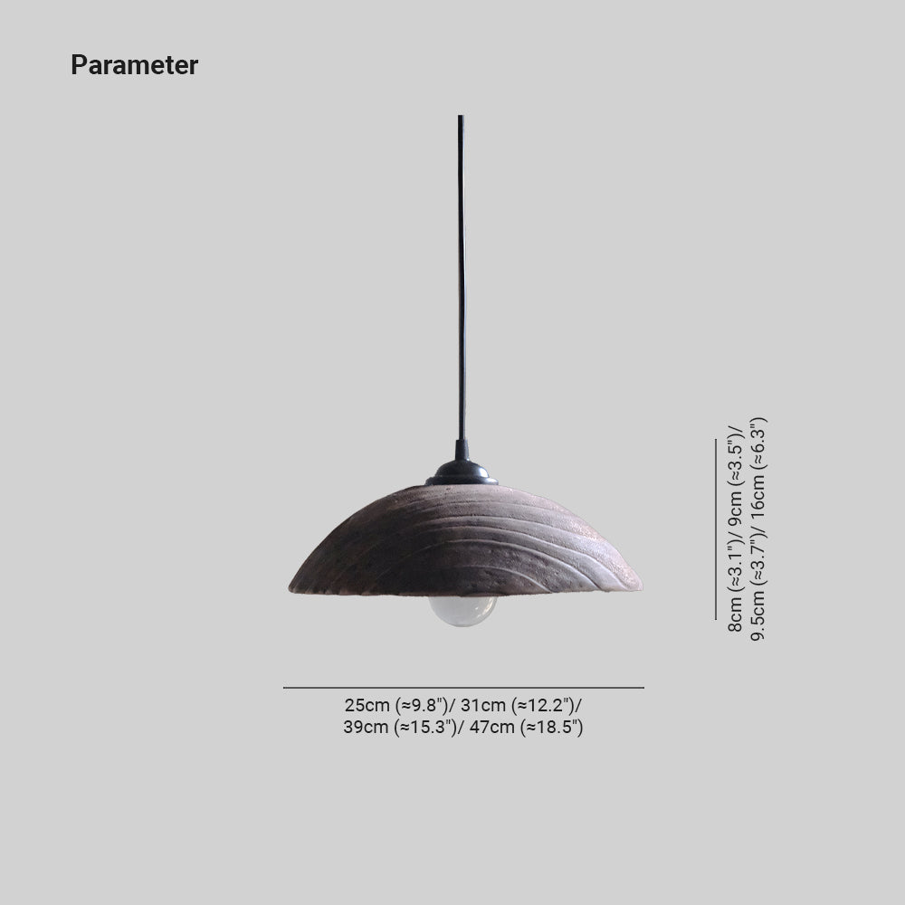 Silva Moderno LED Legno Lampade a Sospensione Marrone Soggiorno