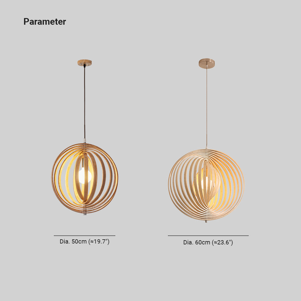 Ritta Giapponese LED Legno Lampade a Sospensione Nero/Oro Bar