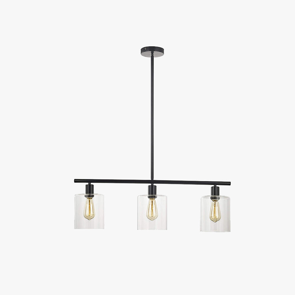 Arisha Industria Minimalista LED Lampadari Nero Metallo Cucina
