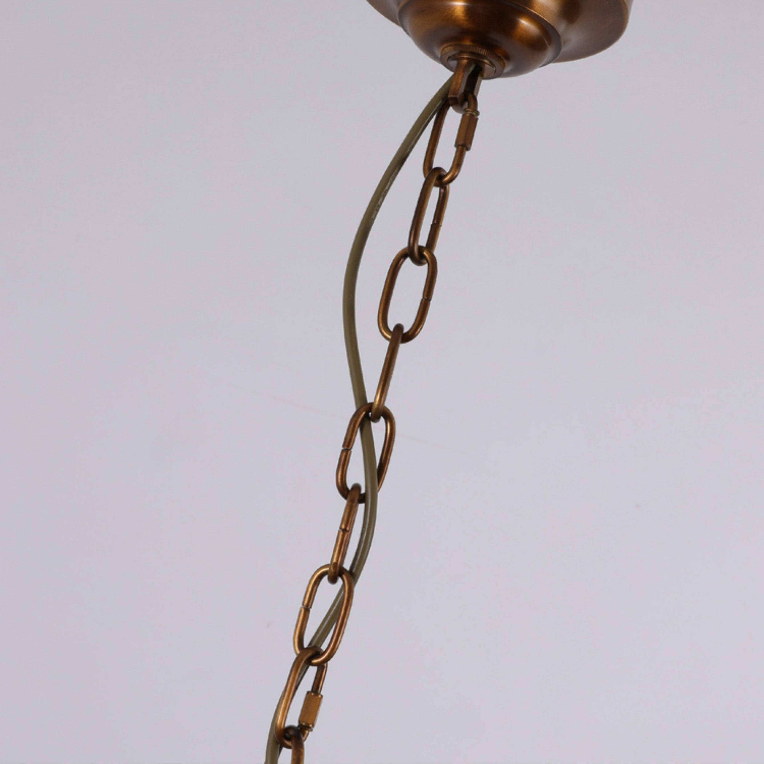 Caraeara Postmodern Luxury Glass Chandelier - Lamp Copper