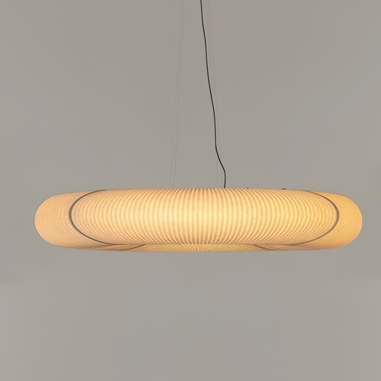 Citheis Modern Minimalist Natural Mulberry Silk Metal Pendant Lamp - Blowlighting