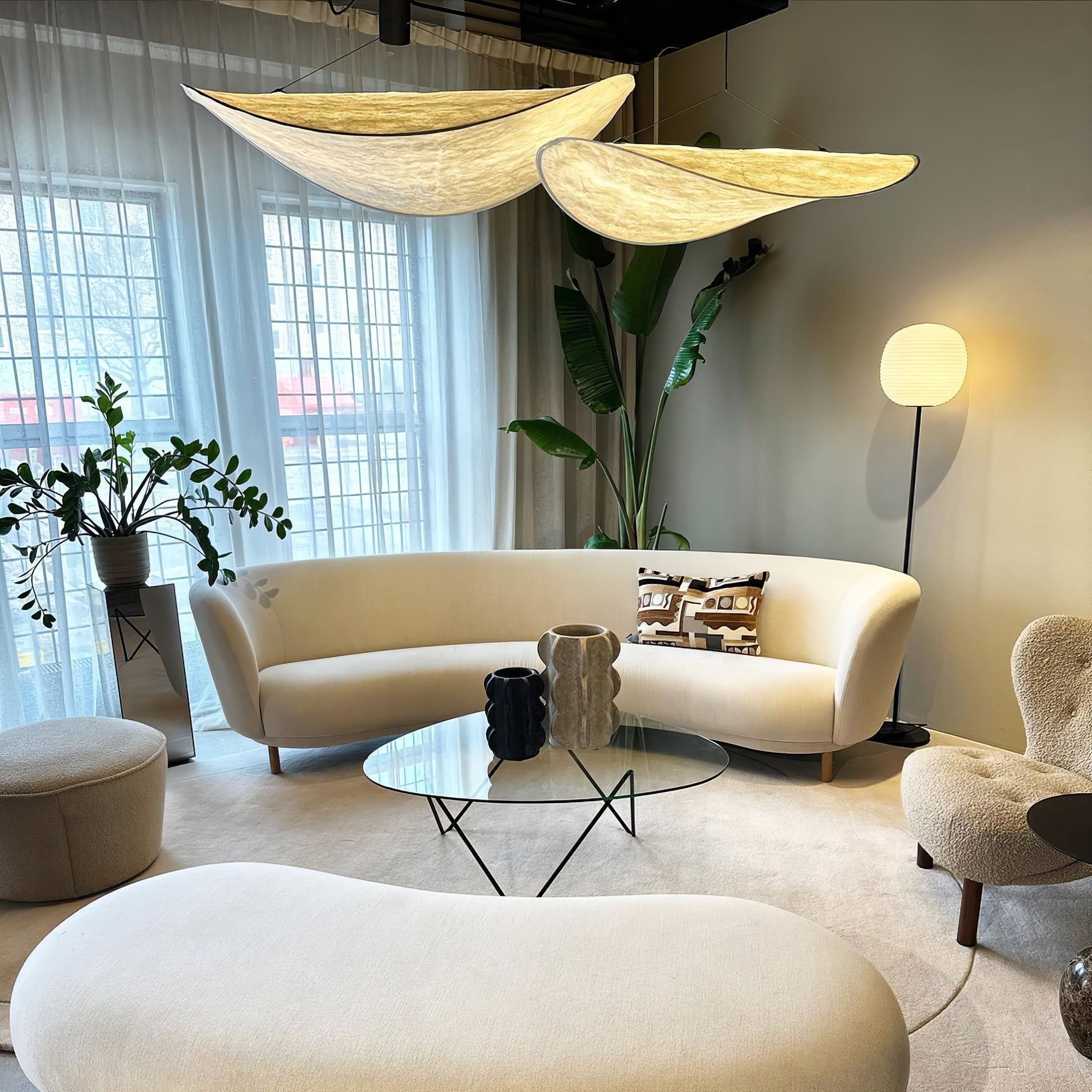 Tense Tyvek Pendant Lamp - Blowlighting