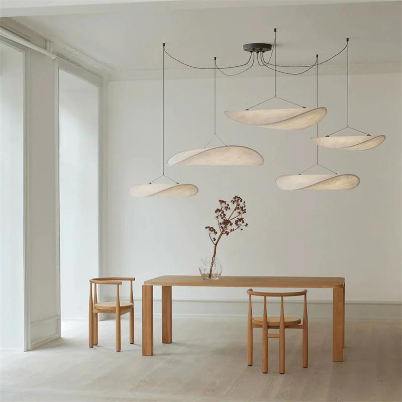 Elsolir Modern Minimalist Paper Pendant Lamp - Lamp Copper