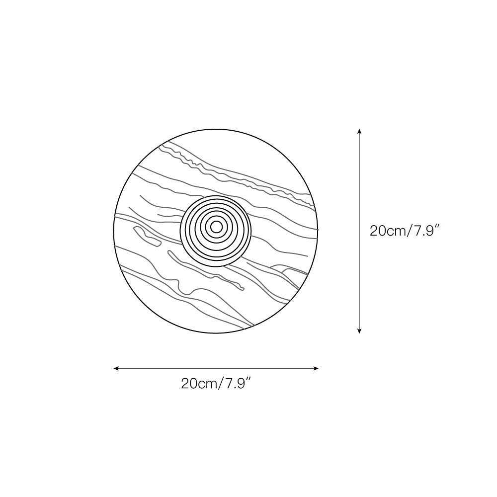 Olrine Modern Minimalist Marble Metal Wall Lamp - Lamp Copper