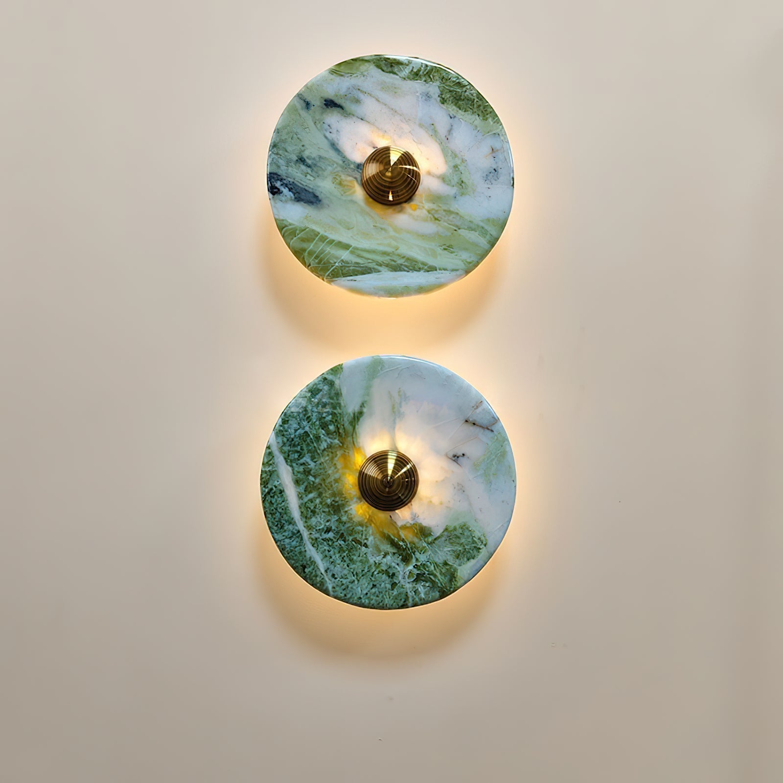 Olrine Modern Minimalist Marble Metal Wall Lamp - Lamp Copper